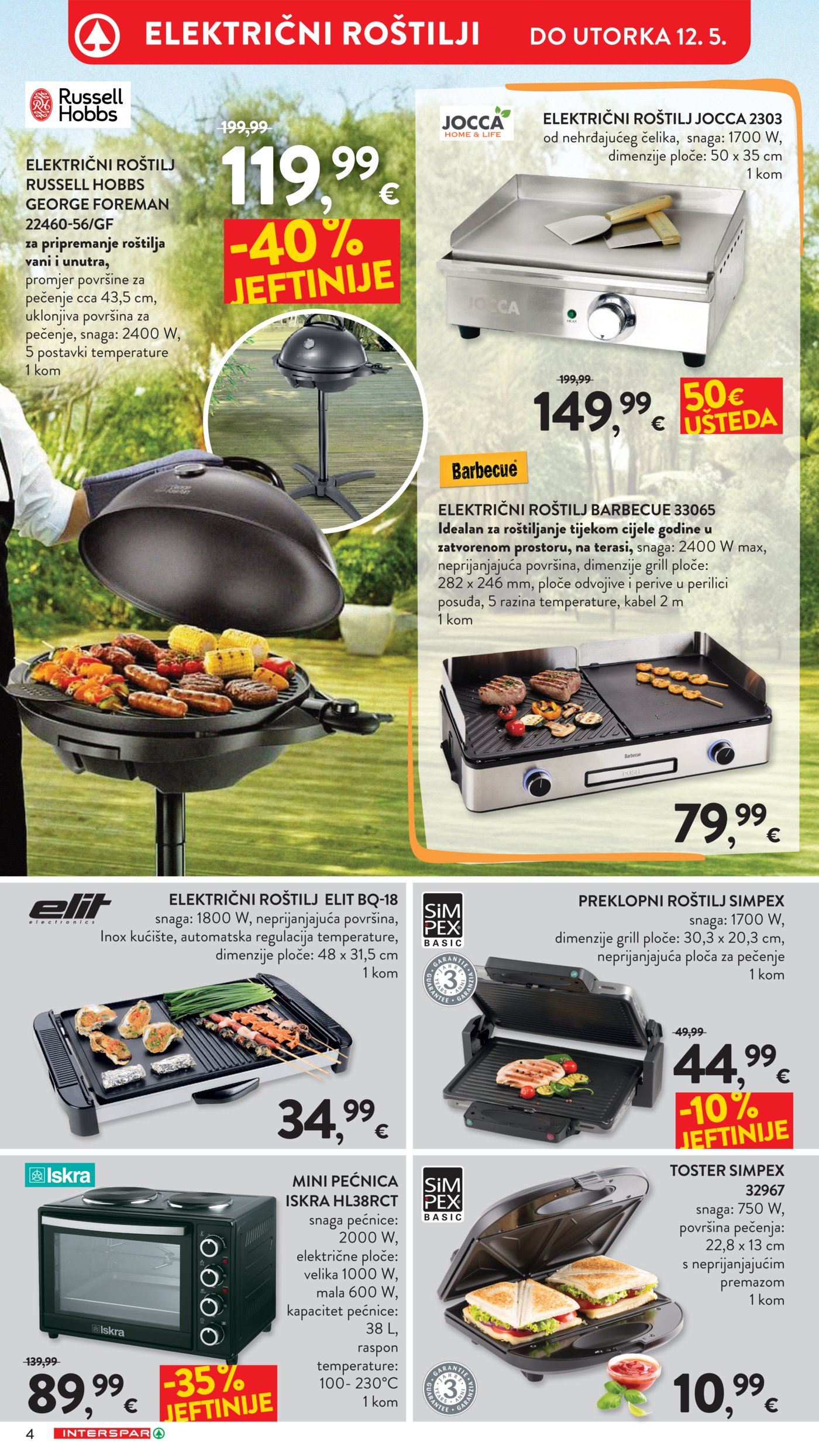 INTERSPAR katalog Grill 22.04. - 12.05.2026.