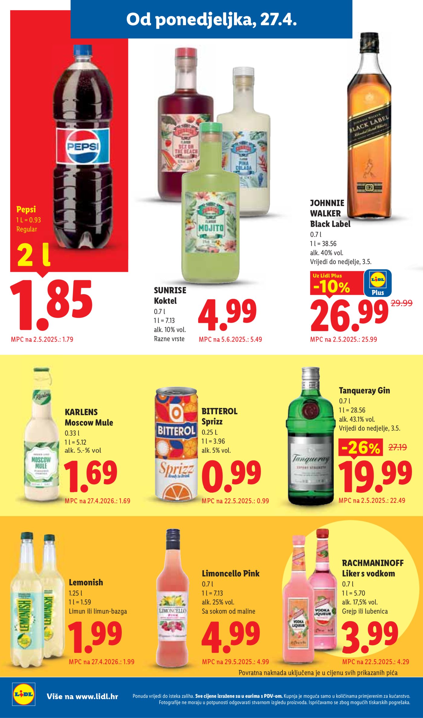 Lidl katalog Super ponuda od ponedjeljka 27.04. - 03.05.2026.