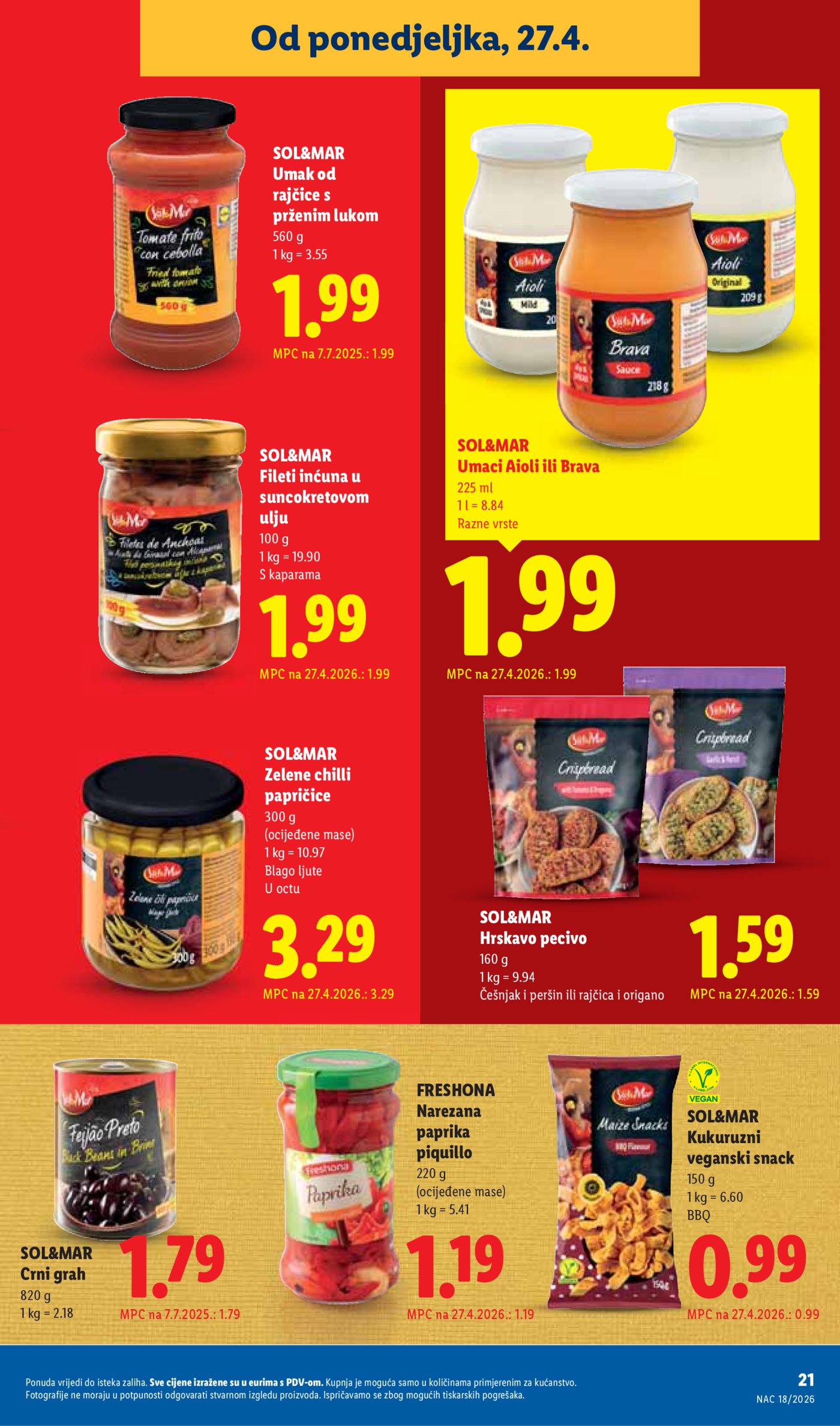 Lidl katalog Super ponuda od ponedjeljka 27.04. - 03.05.2026.