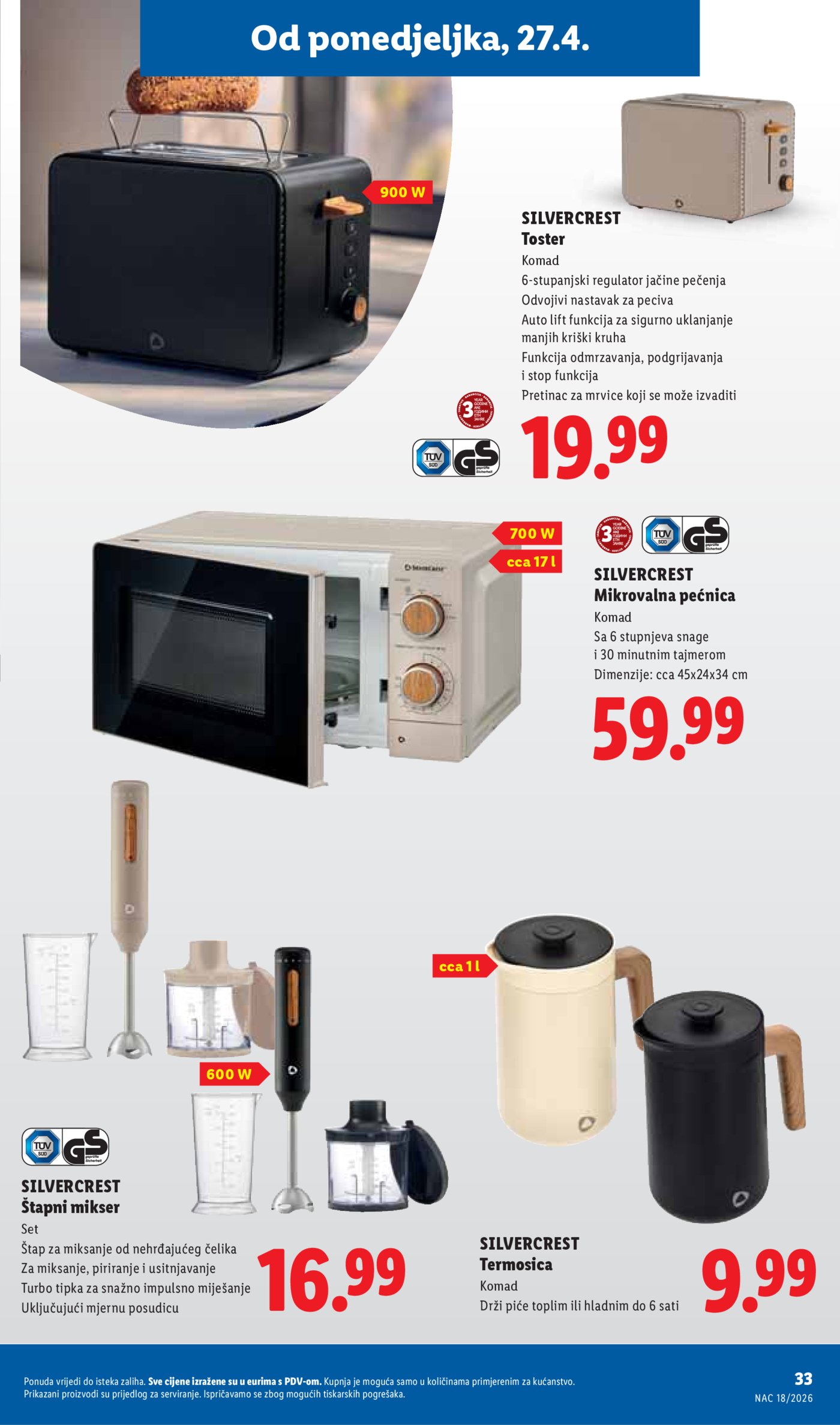 Lidl katalog Super ponuda od ponedjeljka 27.04. - 03.05.2026.