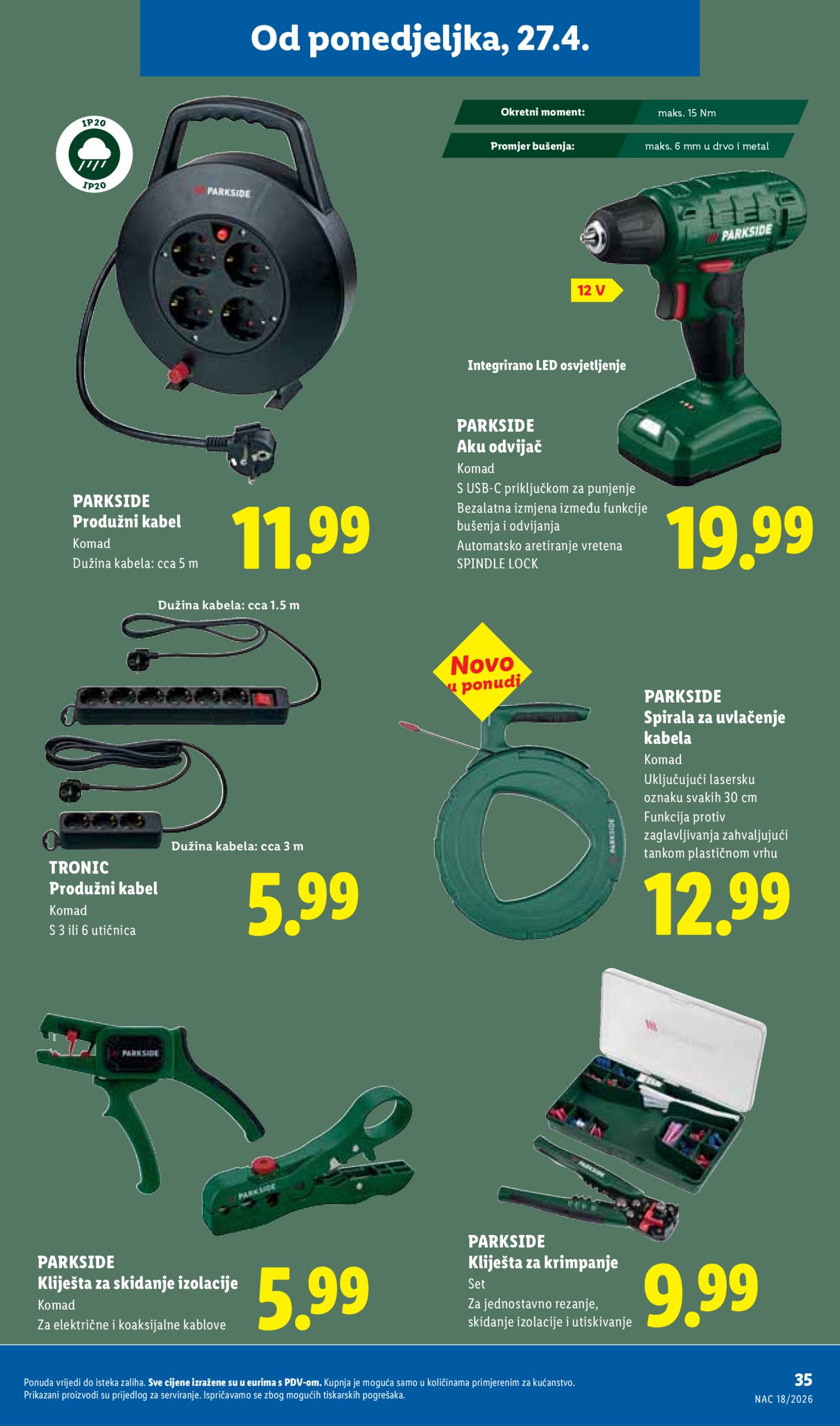 Lidl katalog Super ponuda od ponedjeljka 27.04. - 03.05.2026.