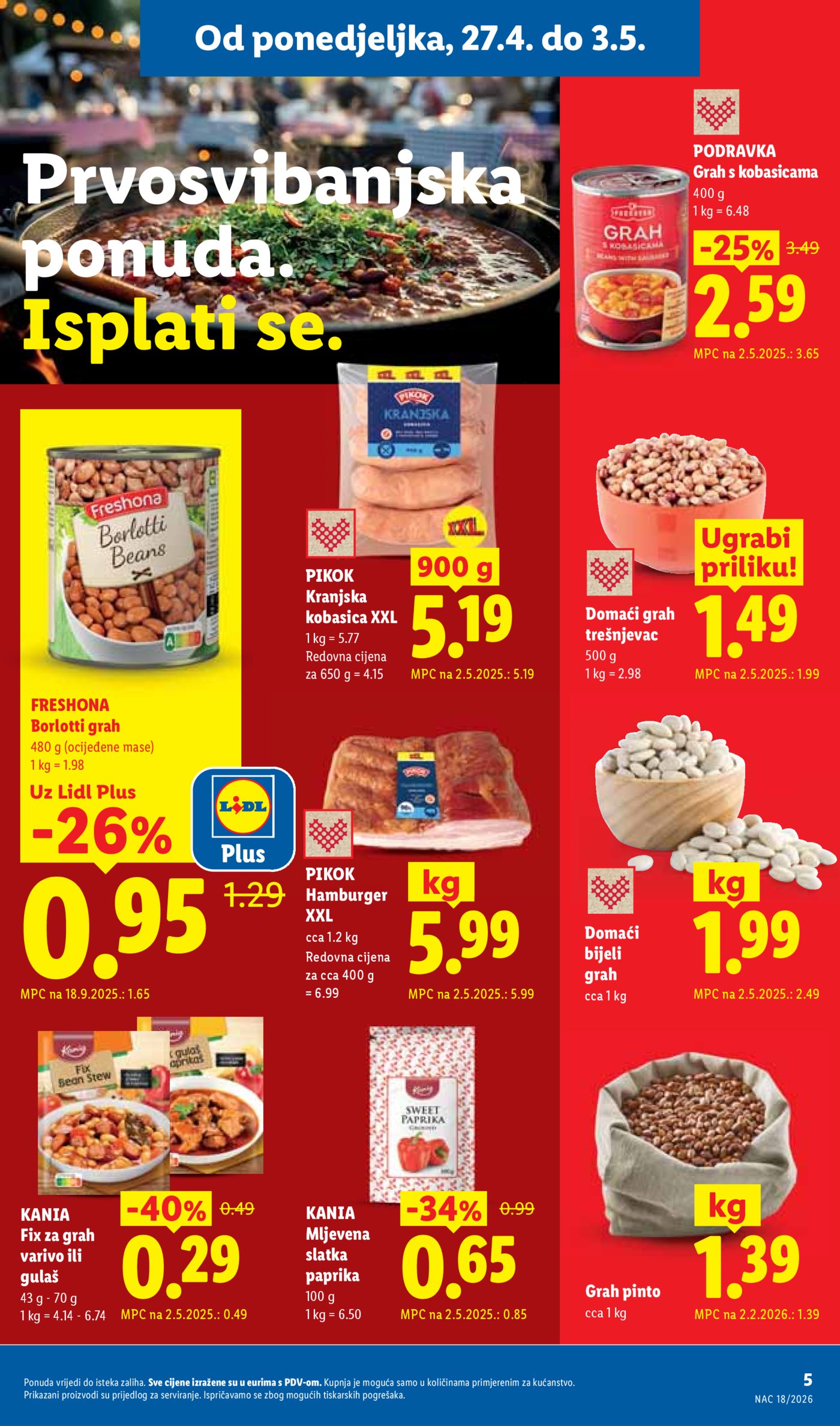 Lidl katalog Super ponuda od ponedjeljka 27.04. - 03.05.2026.