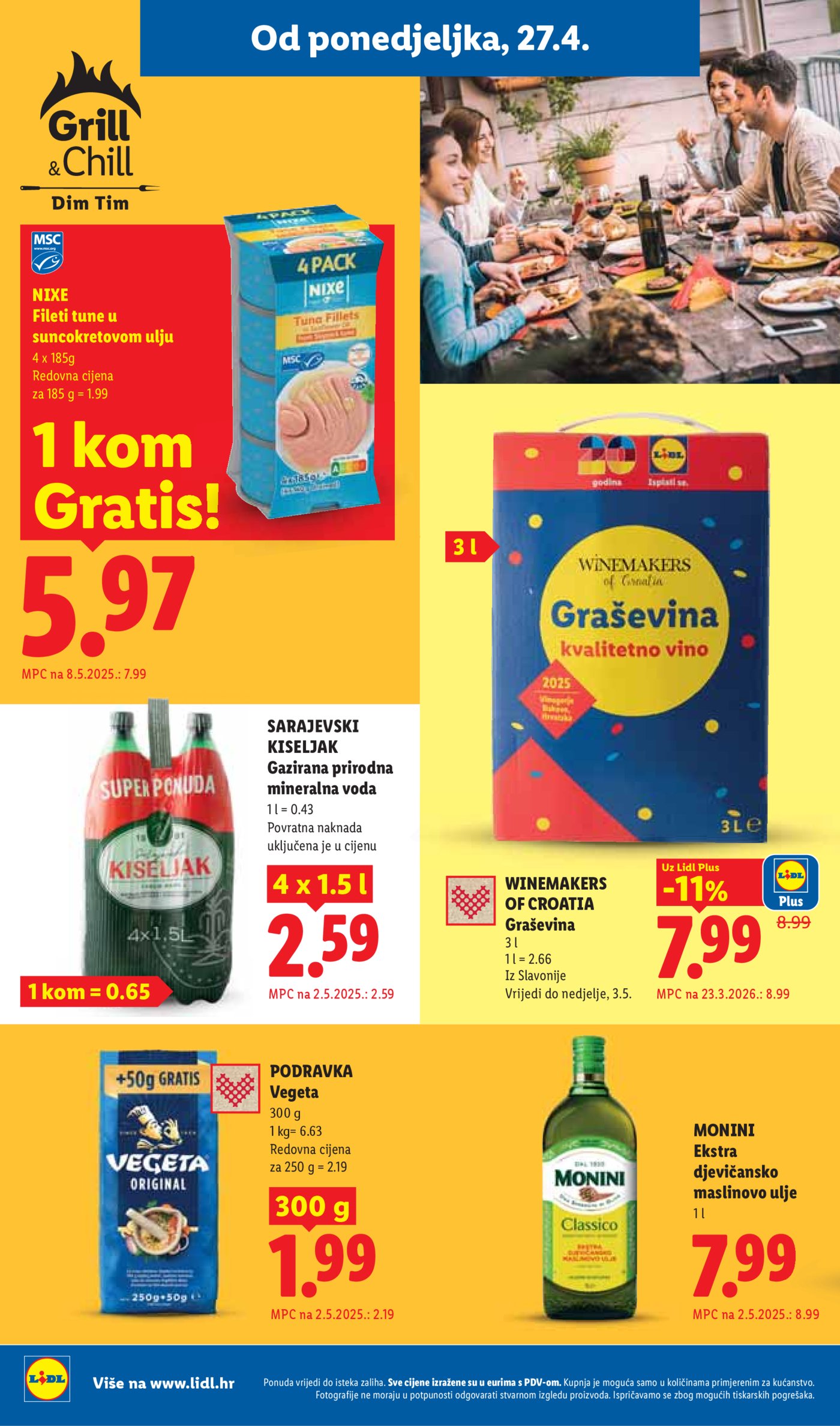 Lidl katalog Super ponuda od ponedjeljka 27.04. - 03.05.2026.