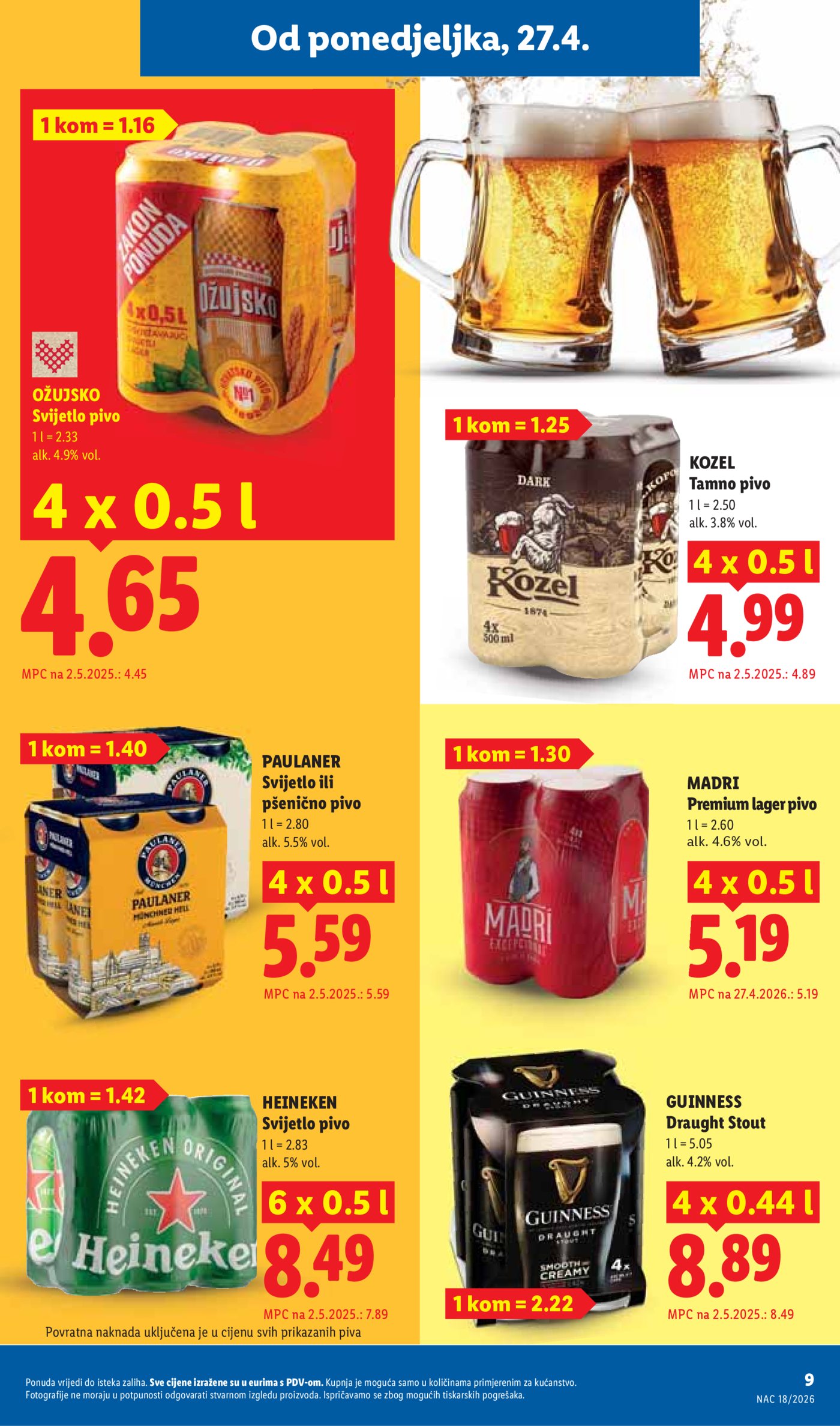 Lidl katalog Super ponuda od ponedjeljka 27.04. - 03.05.2026.