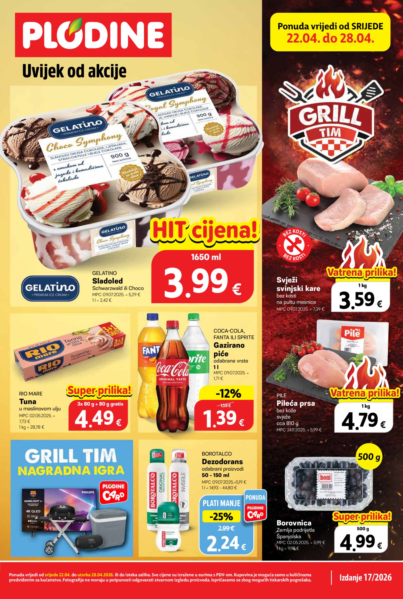 Plodine katalog Akcija 22.04. - 28.04.2026.
