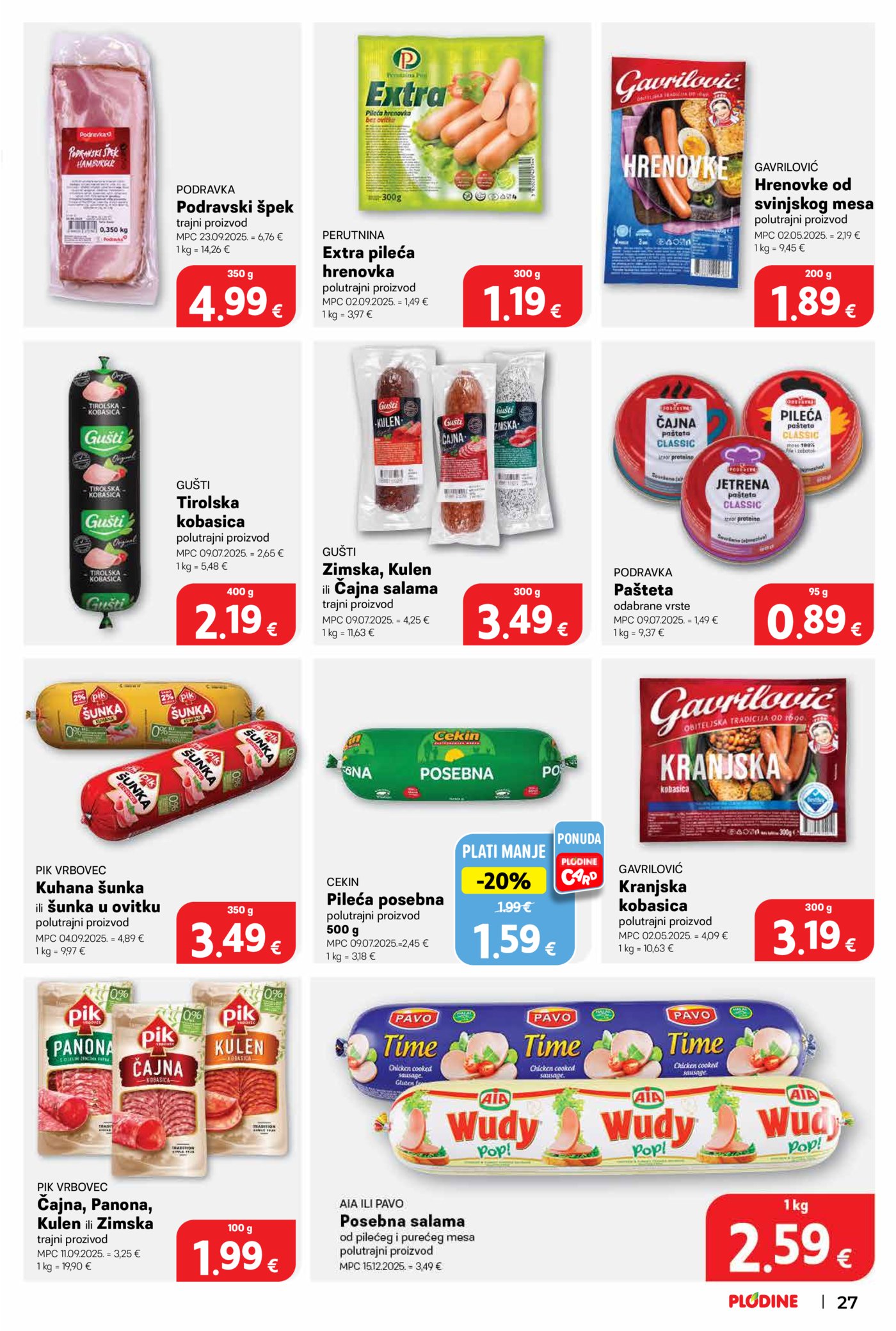 Plodine katalog Akcija 22.04. - 28.04.2026.