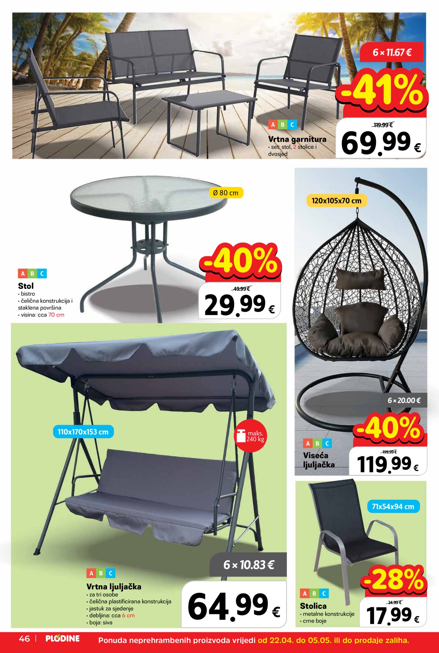 Plodine katalog Akcija 22.04. - 28.04.2026.