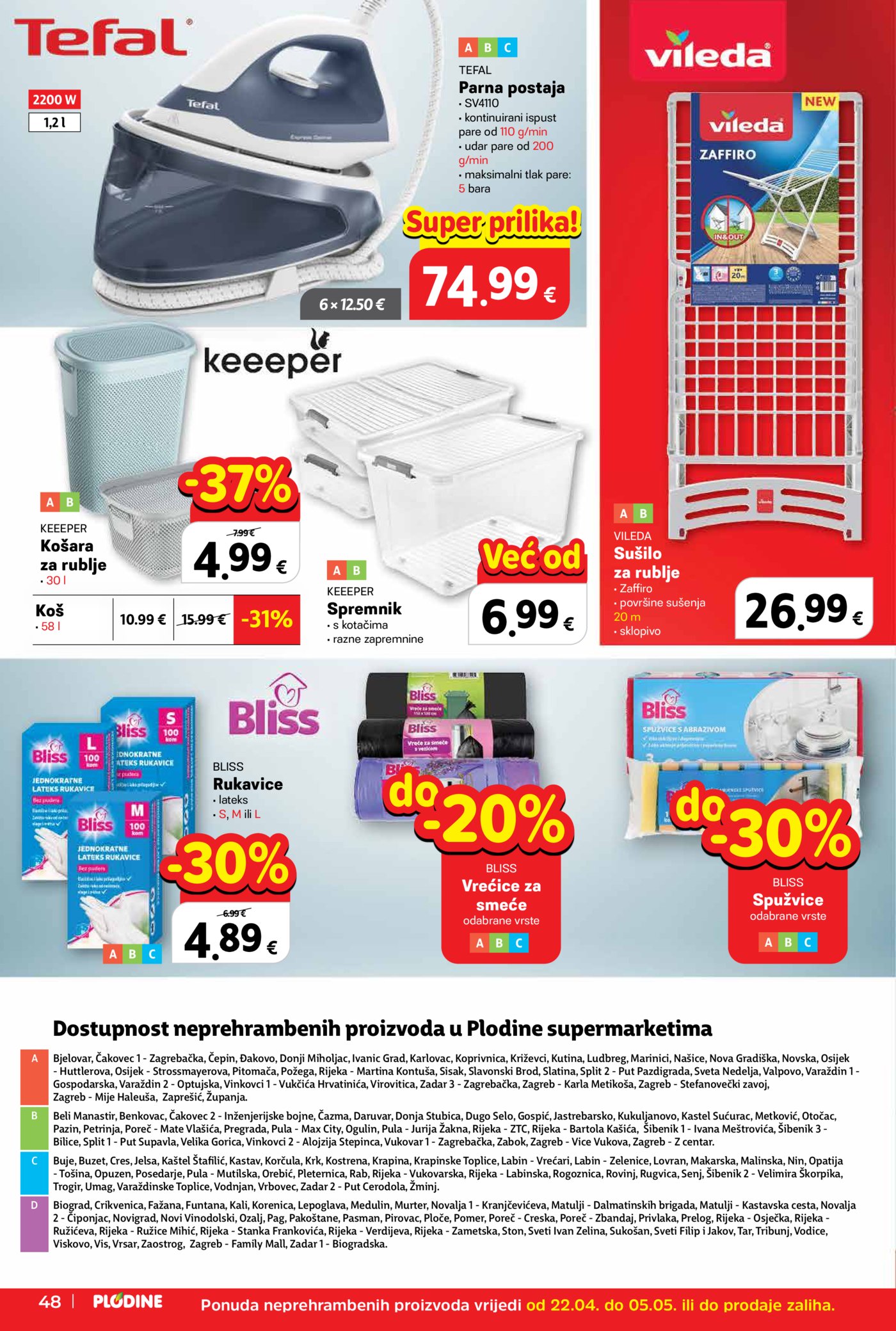 Plodine katalog Akcija 22.04. - 28.04.2026.