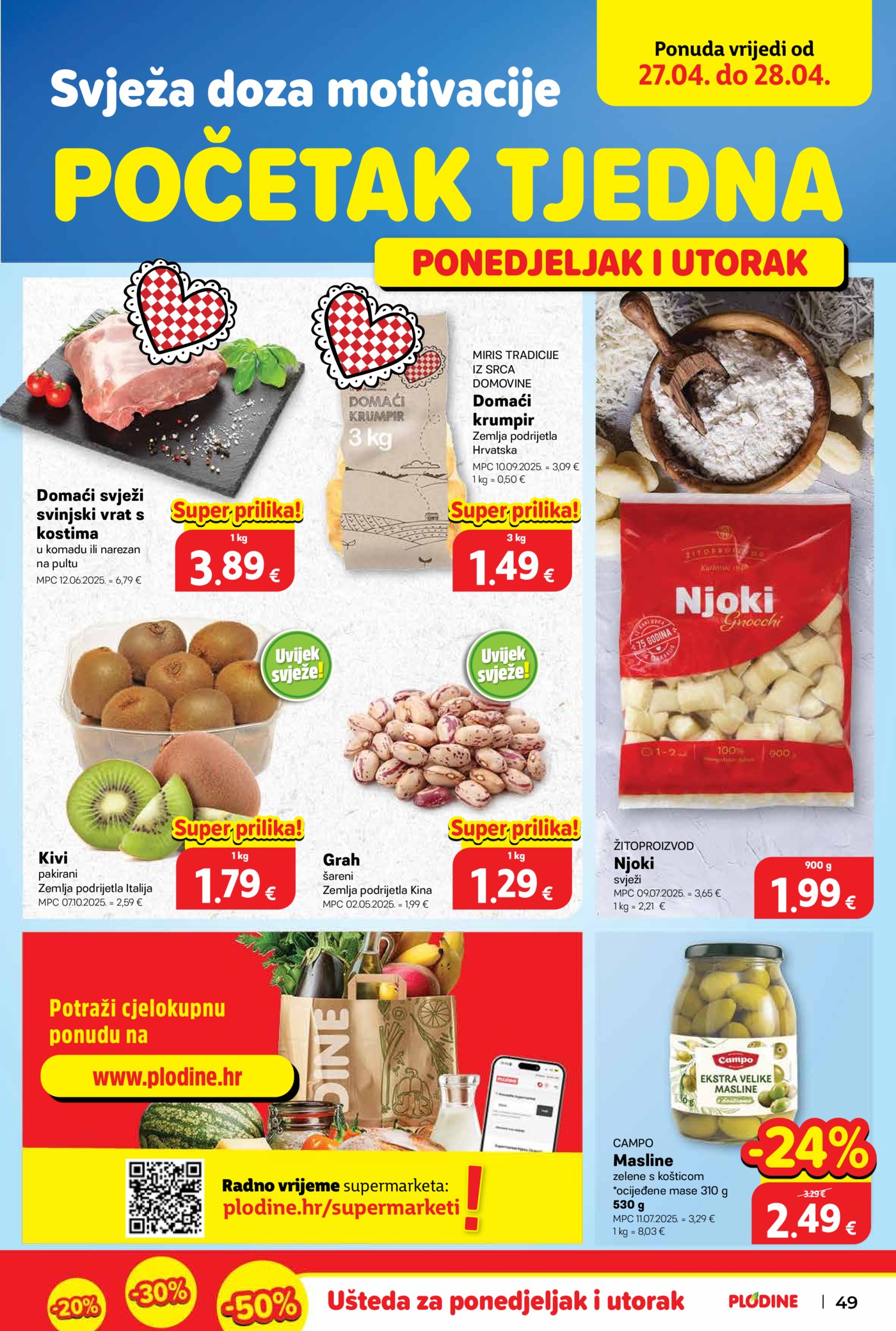 Plodine katalog Akcija 22.04. - 28.04.2026.