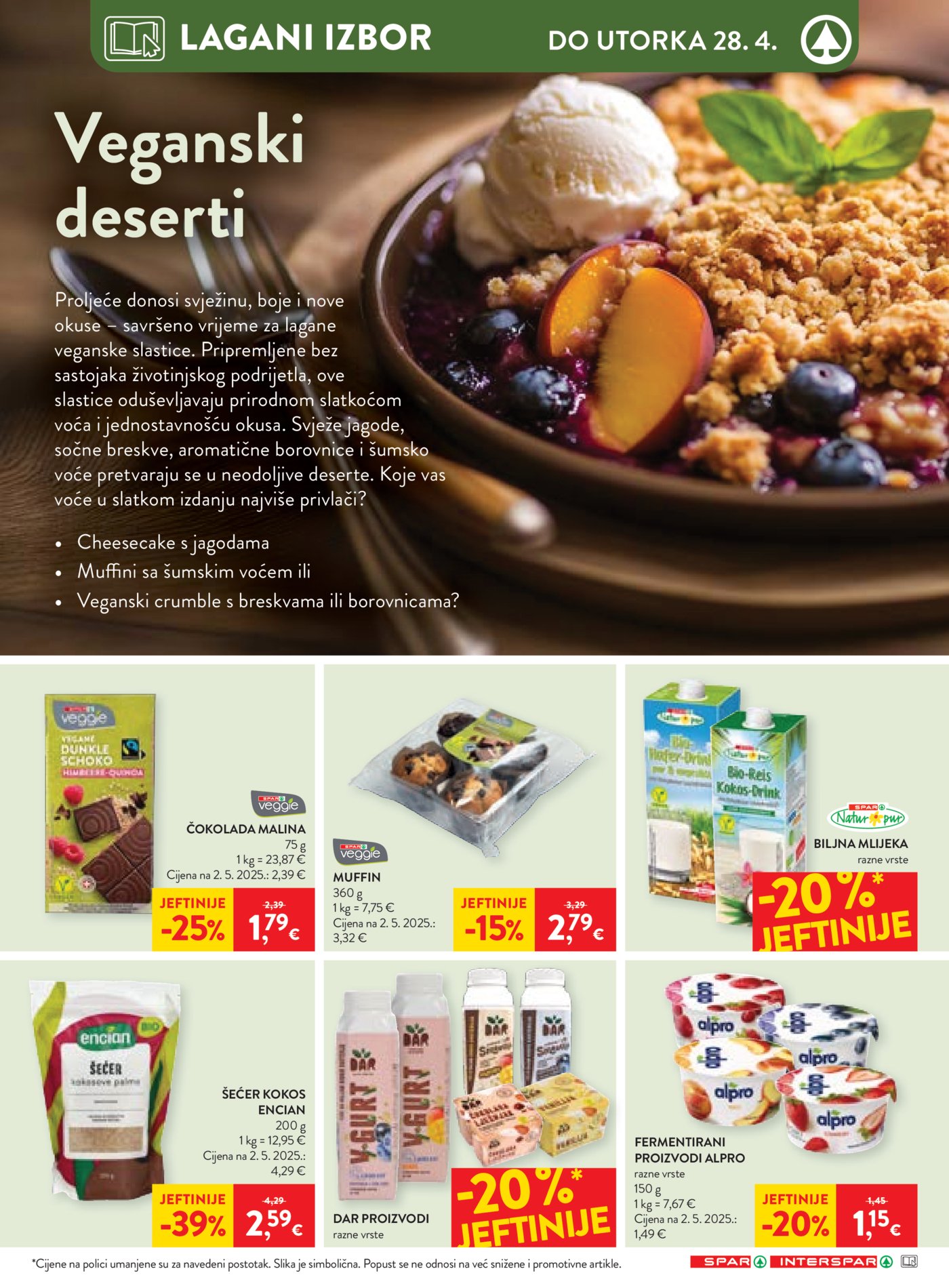 SPAR - INTERSPAR katalog Akcija 22.04. - 28.04.2026.