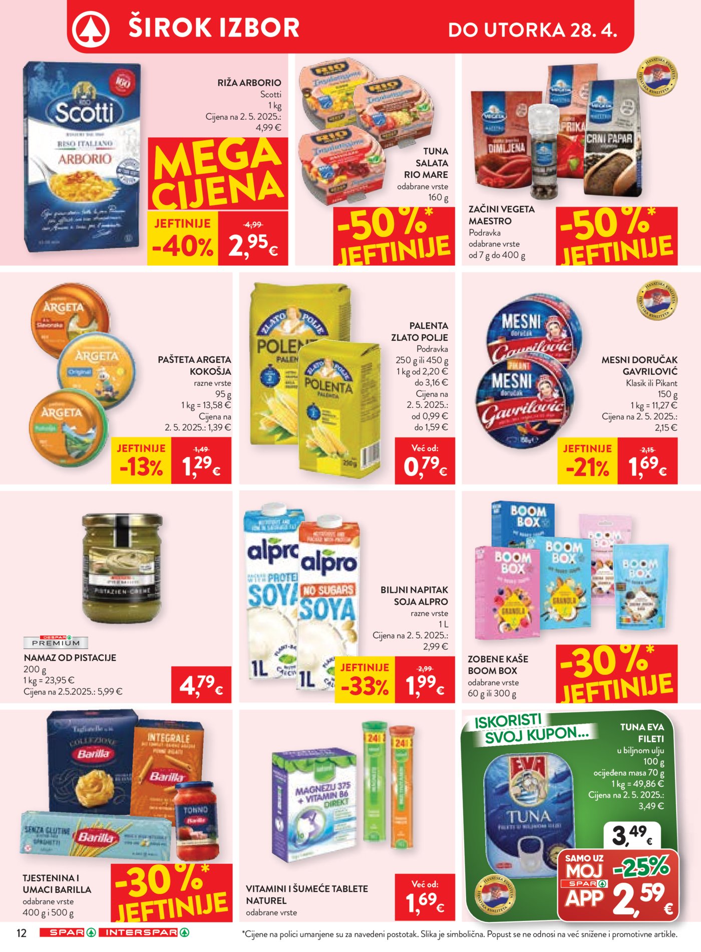 SPAR - INTERSPAR katalog Akcija 22.04. - 28.04.2026.