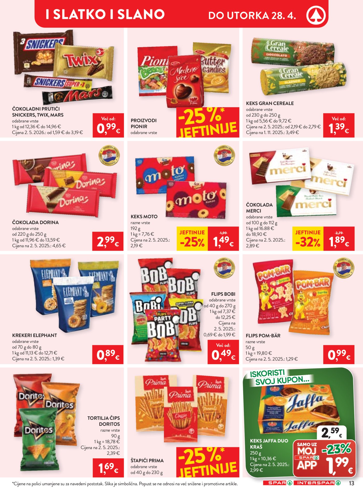 SPAR - INTERSPAR katalog Akcija 22.04. - 28.04.2026.
