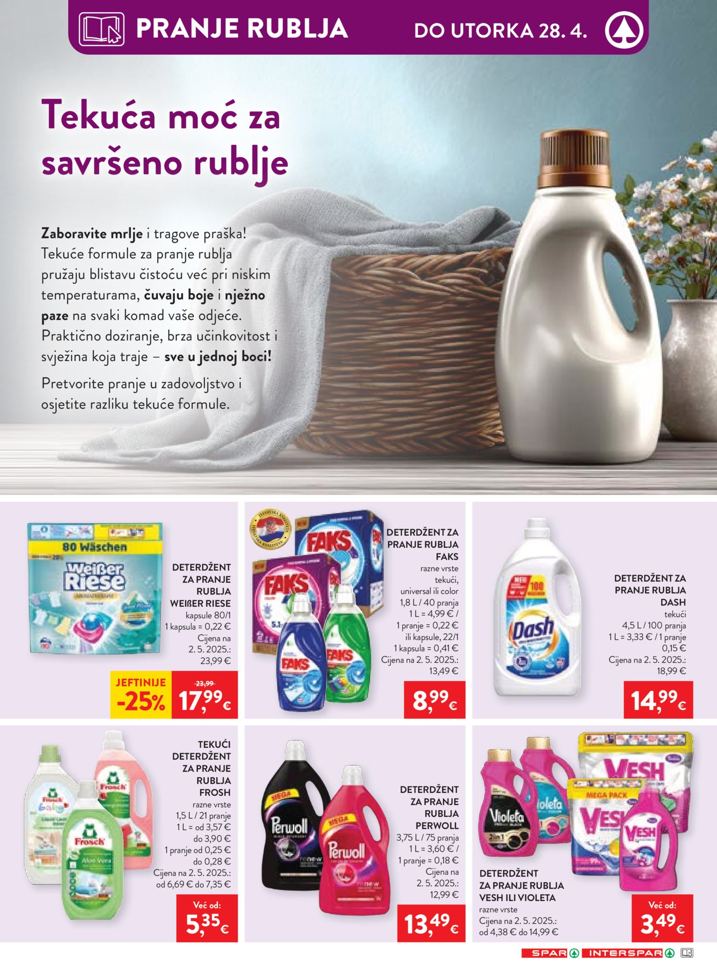 SPAR - INTERSPAR katalog Akcija 22.04. - 28.04.2026.