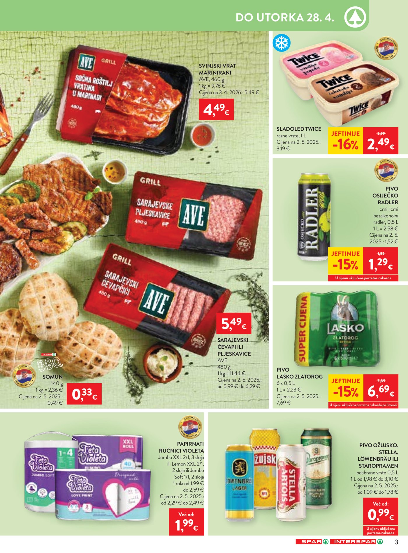 SPAR - INTERSPAR katalog Akcija 22.04. - 28.04.2026.