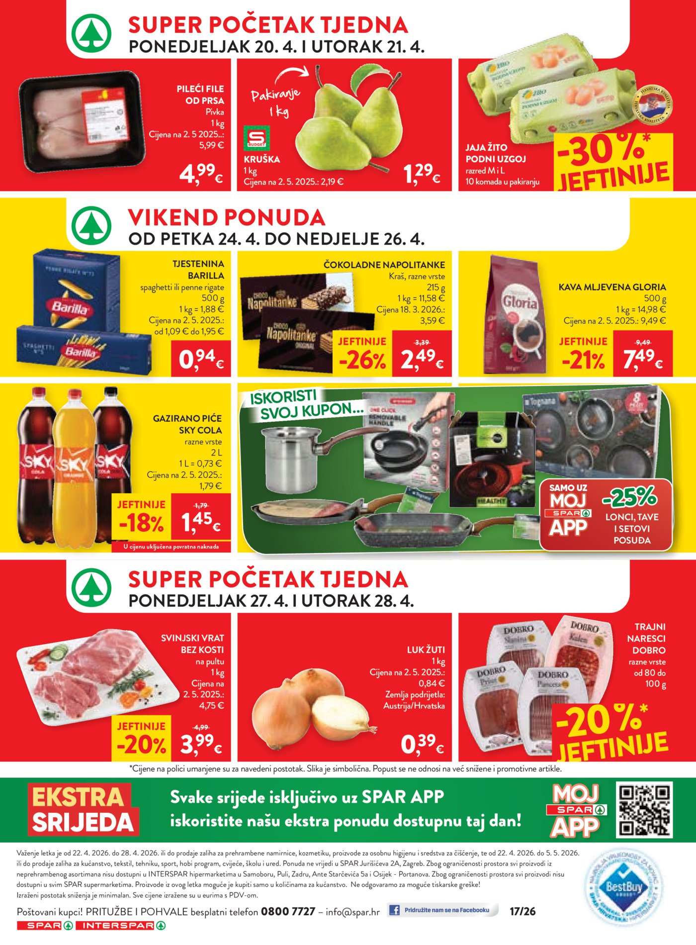 SPAR - INTERSPAR katalog Akcija 22.04. - 28.04.2026.