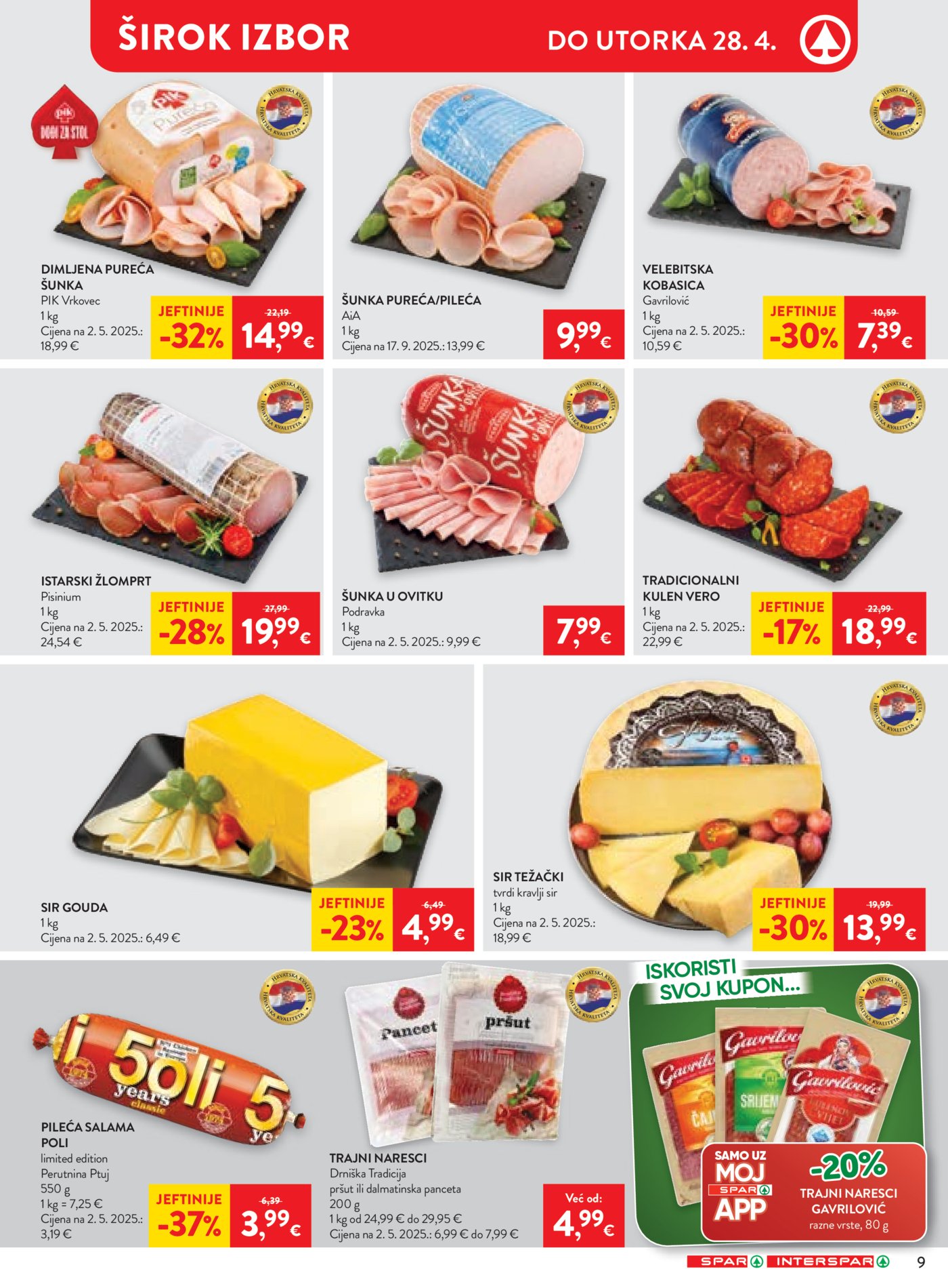 SPAR - INTERSPAR katalog Akcija 22.04. - 28.04.2026.