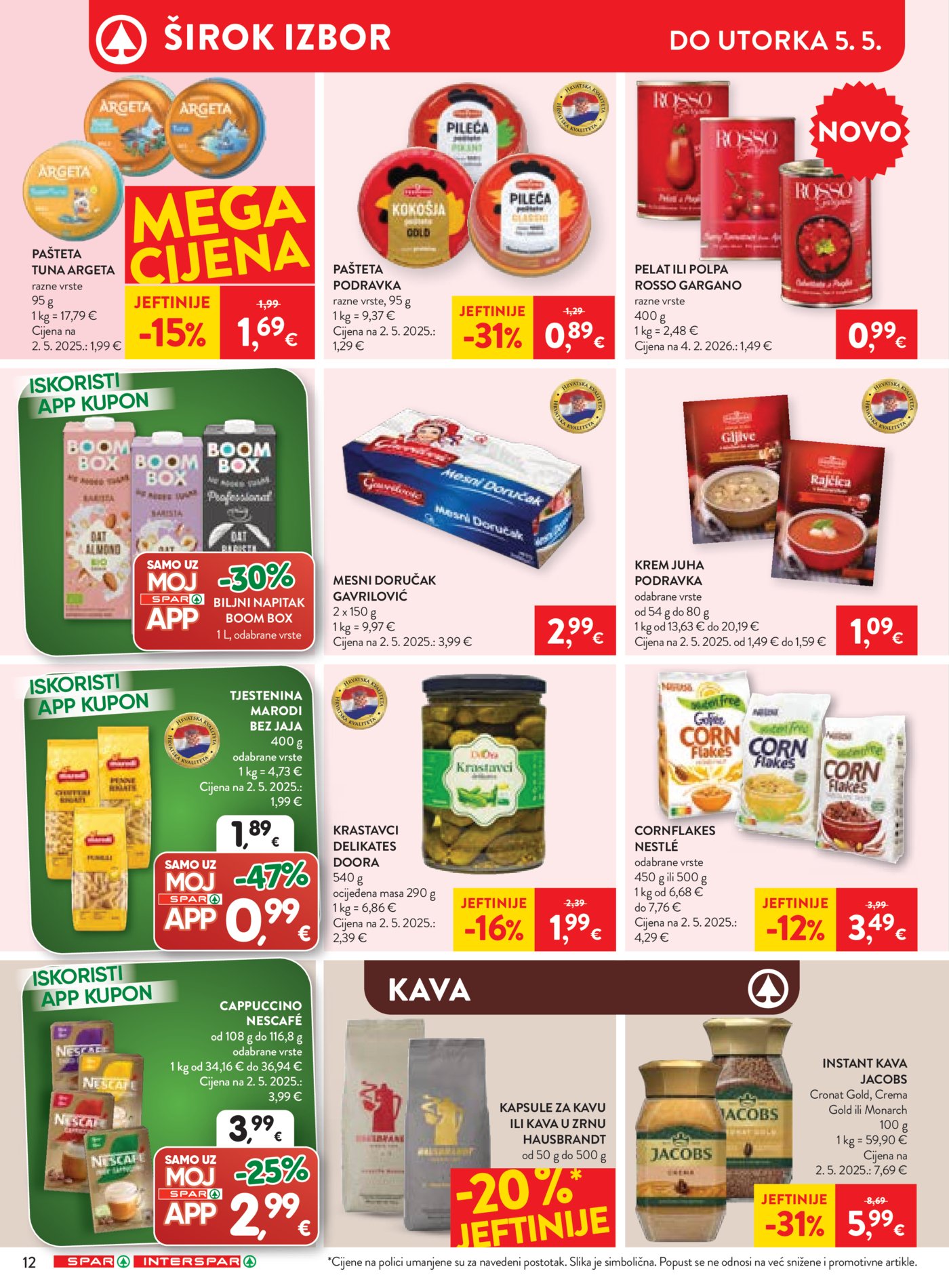 SPAR - INTERSPAR katalog Akcija 29.04. - 05.05.2026.