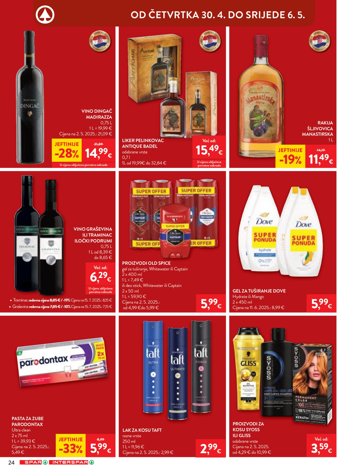 SPAR - INTERSPAR katalog Akcija 29.04. - 05.05.2026.