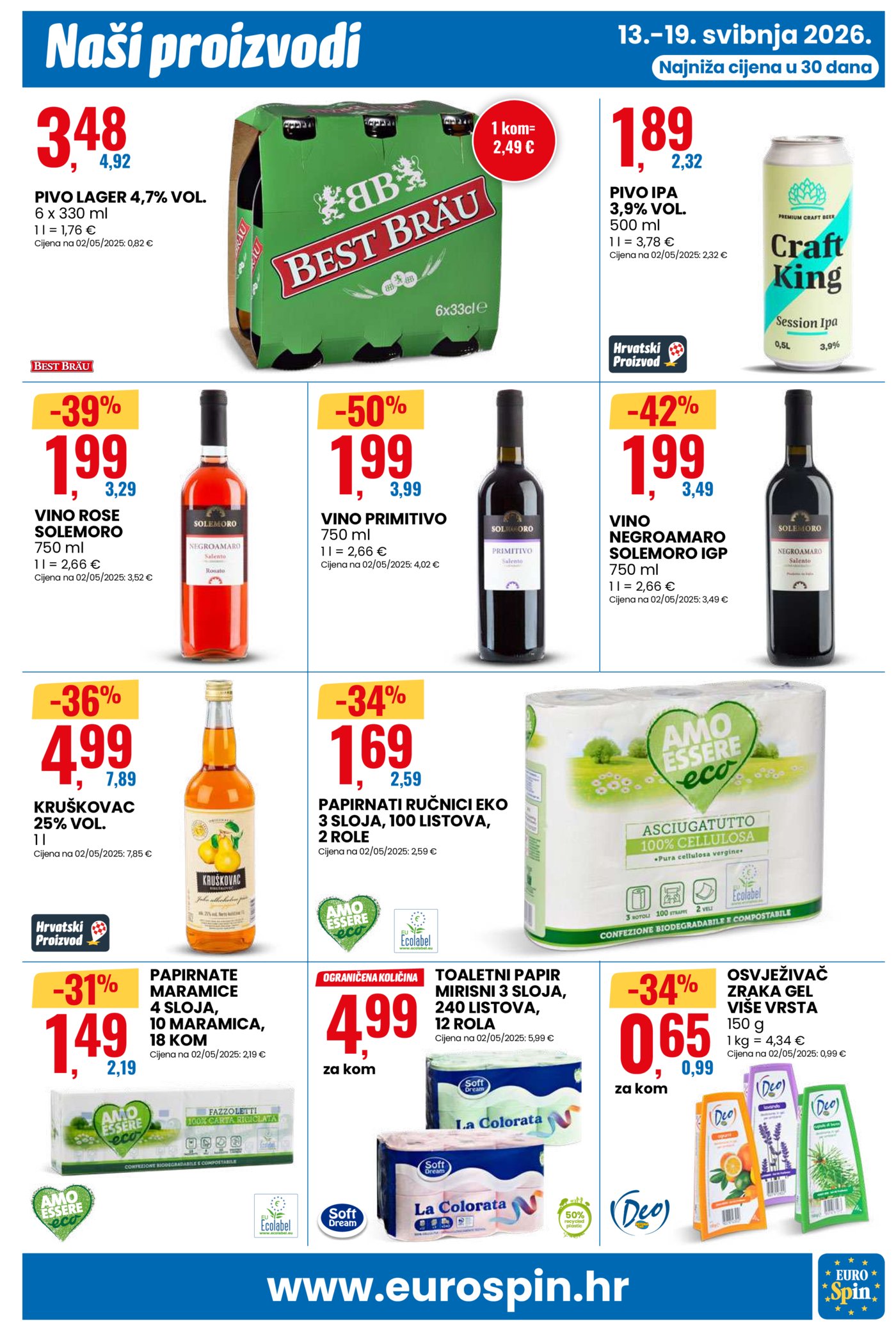 Eurospin katalog Akcija 13.05.-19.05.2026.