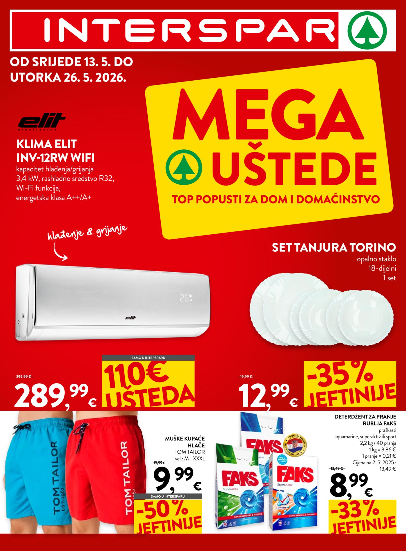 INTERSPAR katalog Mega uštede 13.05. - 26.05.2026.