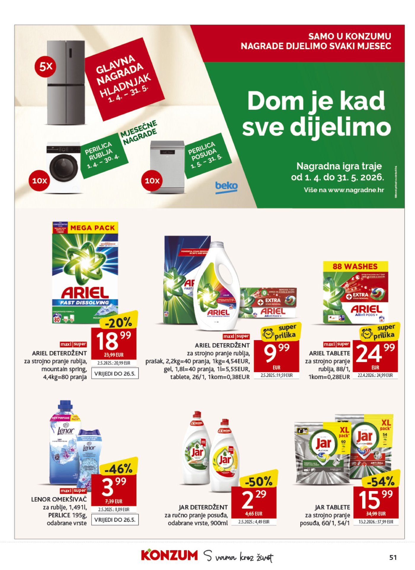 Konzum katalog Akcija 06.05.-12.05.2026.