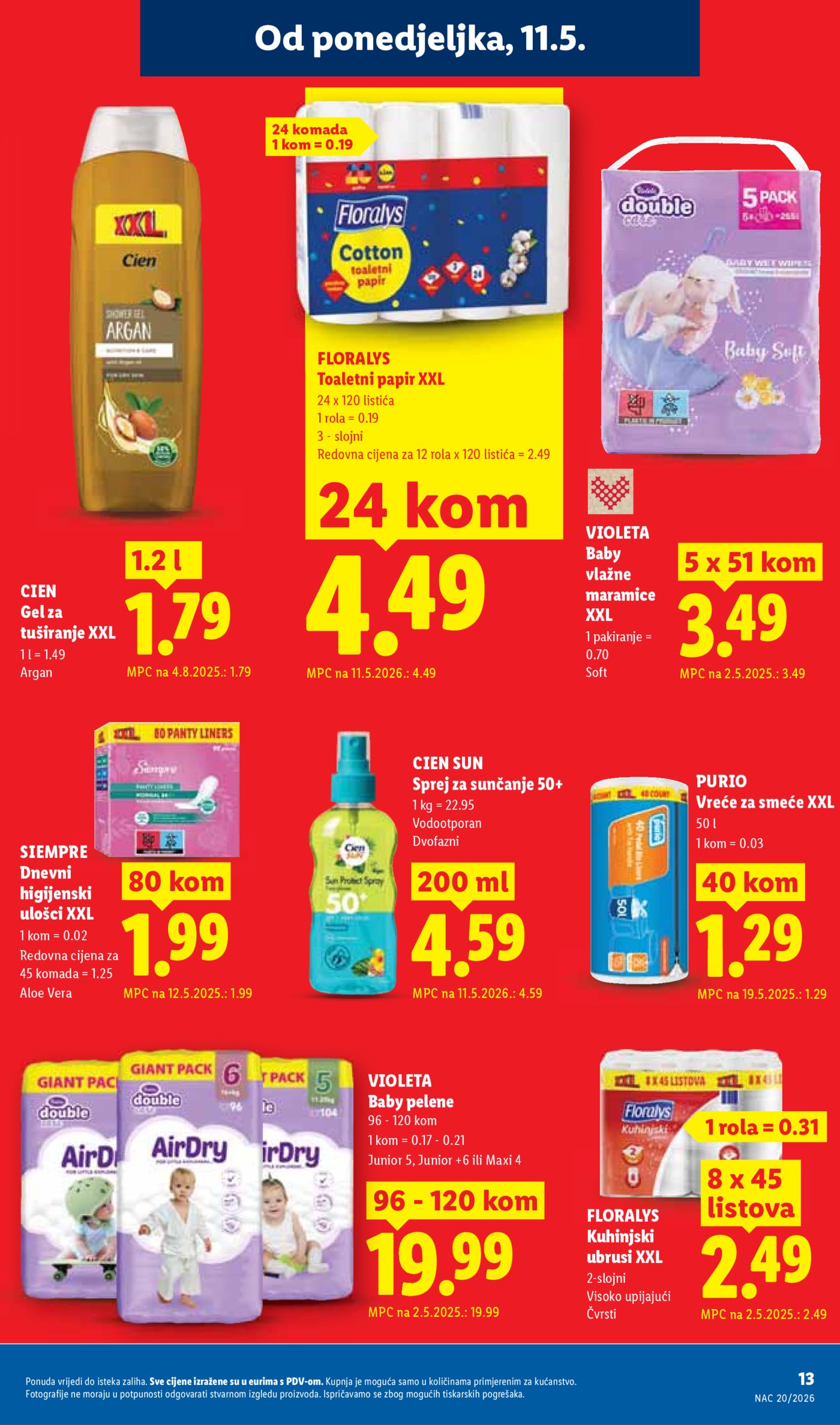 Lidl katalog Super ponuda od ponedjeljka 11.05.-17.05.2026.