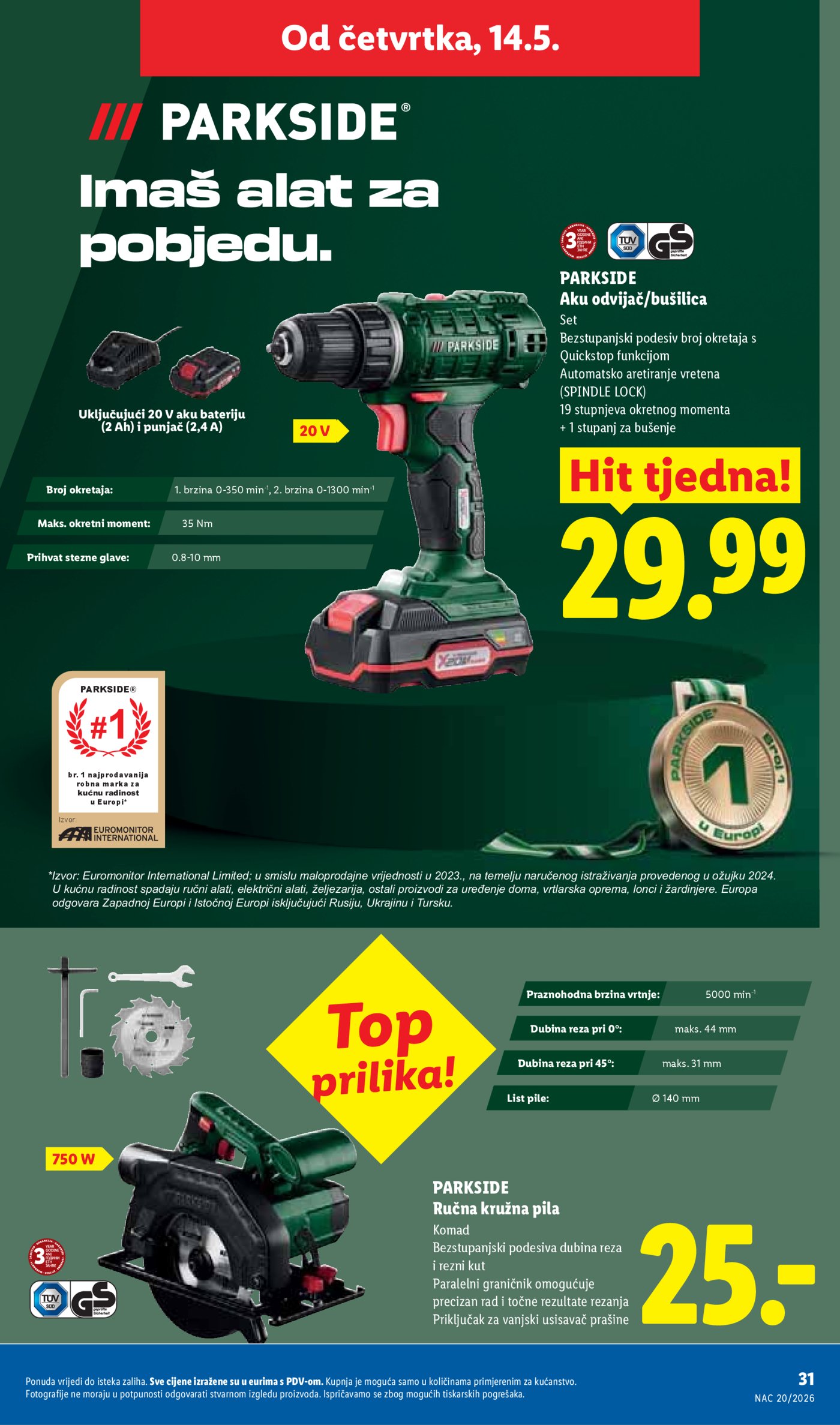Lidl katalog Super ponuda od ponedjeljka 11.05.-17.05.2026.