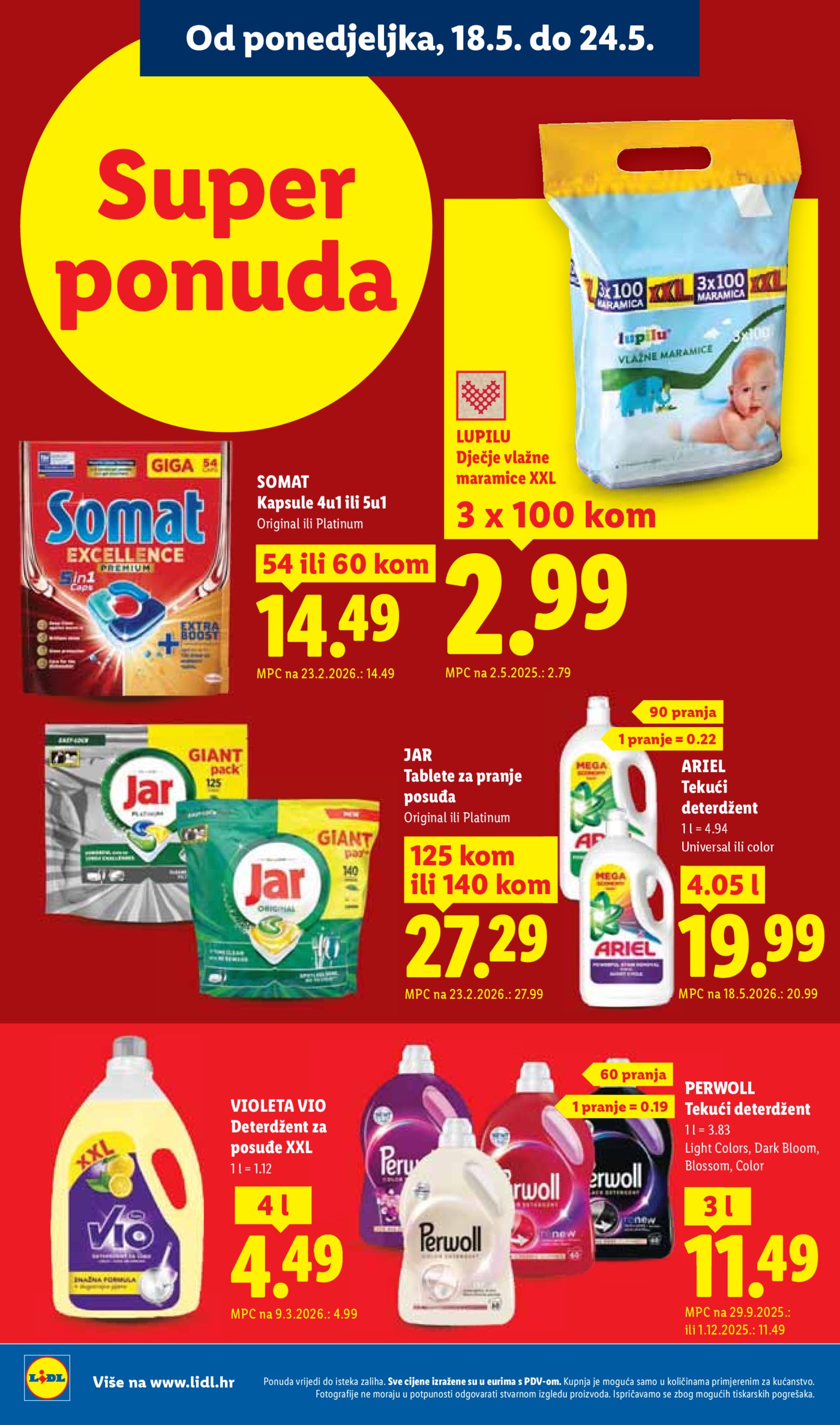 Lidl katalog Super ponuda od ponedjeljka 18.05. - 24.05.2026.