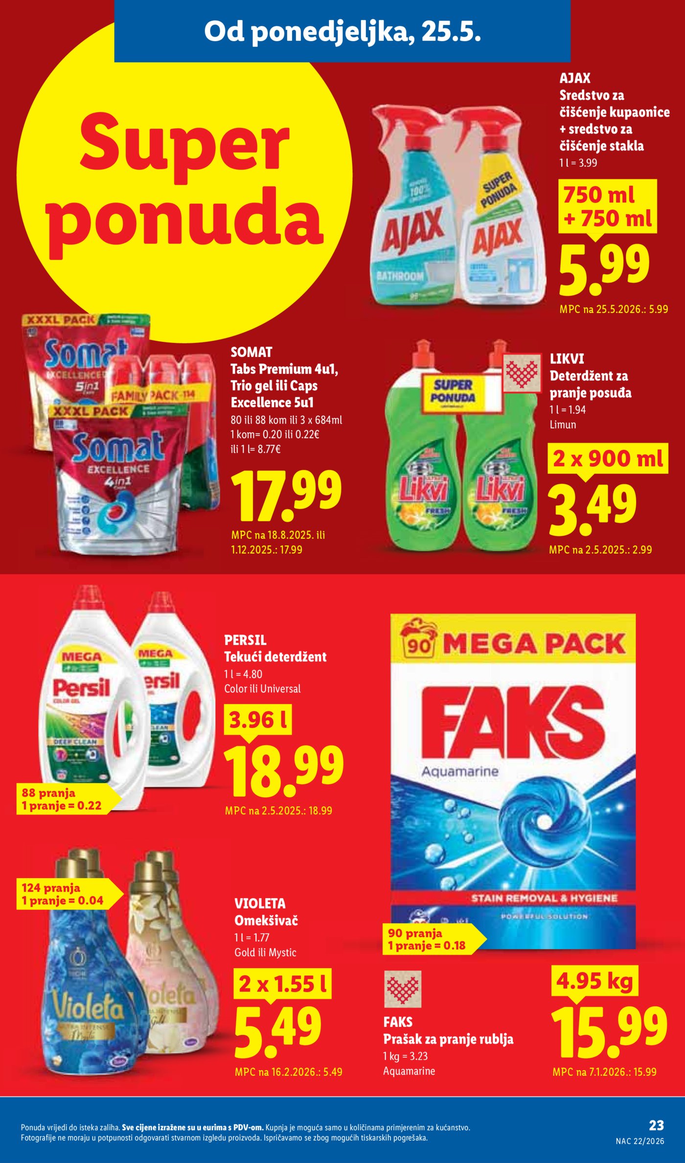 Lidl katalog Super ponuda od ponedjeljka 25.05. - 31.05.2026.