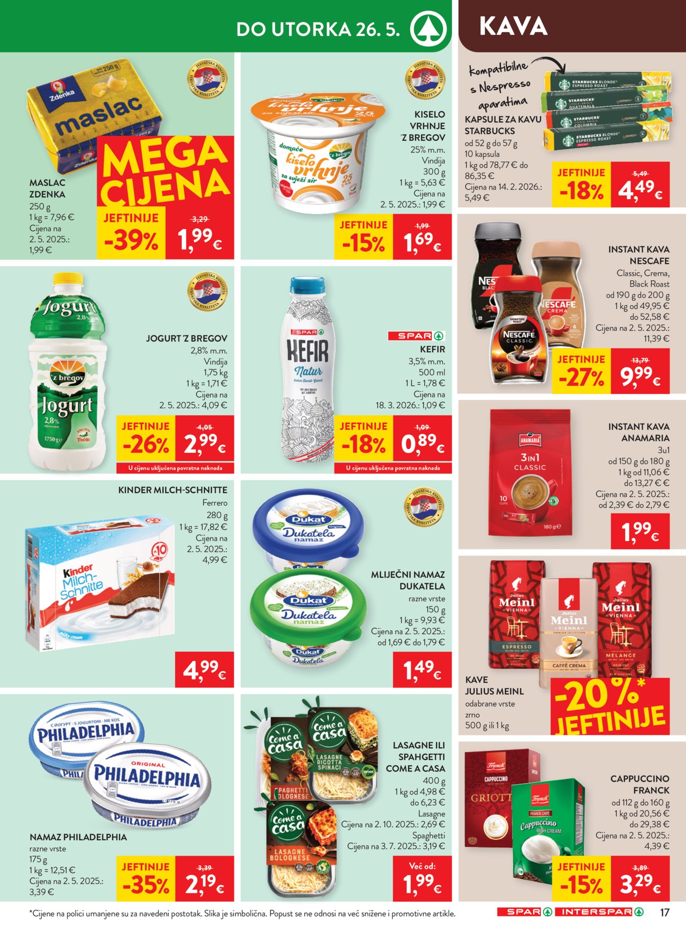 SPAR - INTERSPAR katalog akcija 20.05.-26.05.2026.