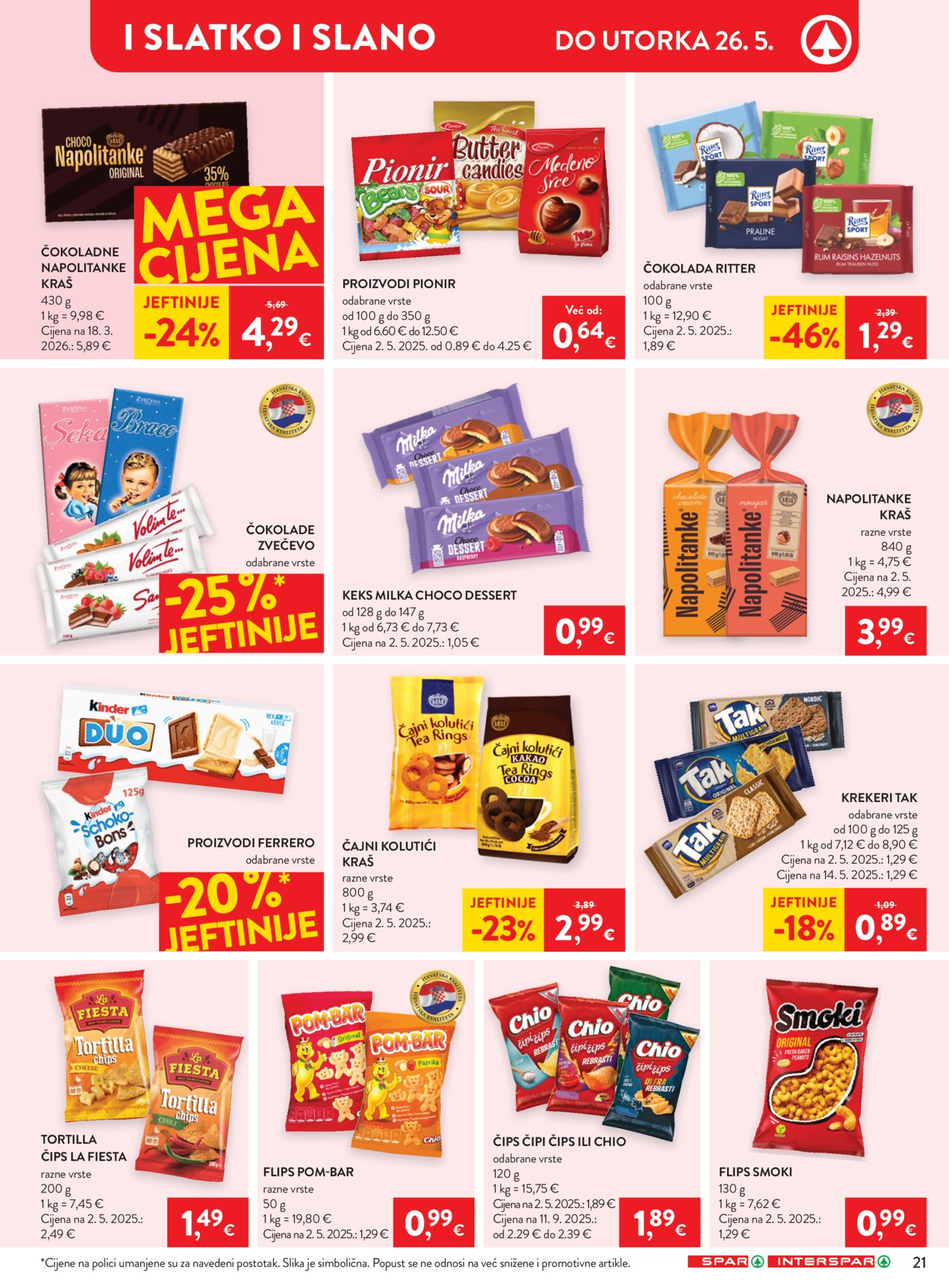 SPAR - INTERSPAR katalog akcija 20.05.-26.05.2026.