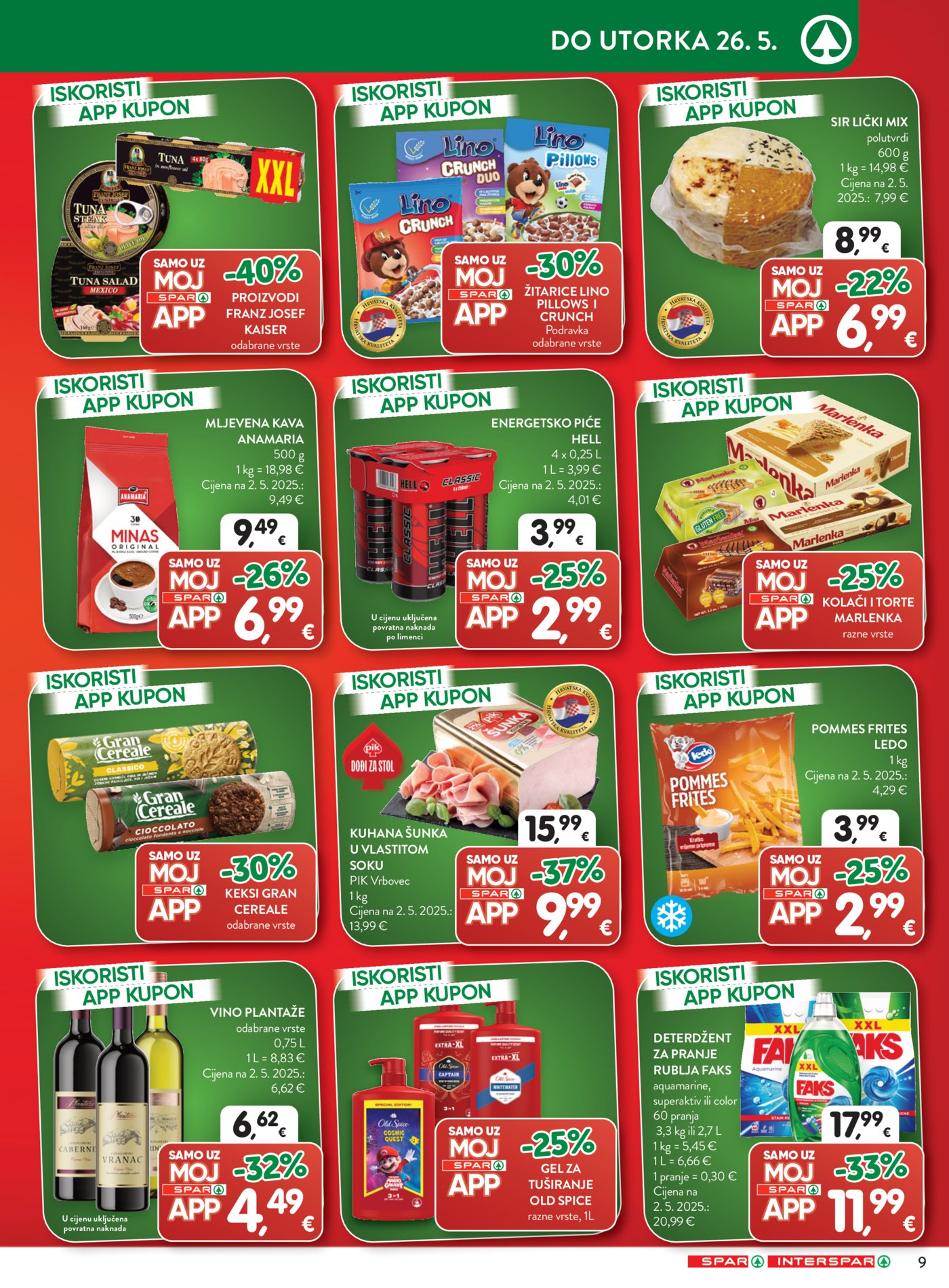 SPAR - INTERSPAR katalog akcija 20.05.-26.05.2026.