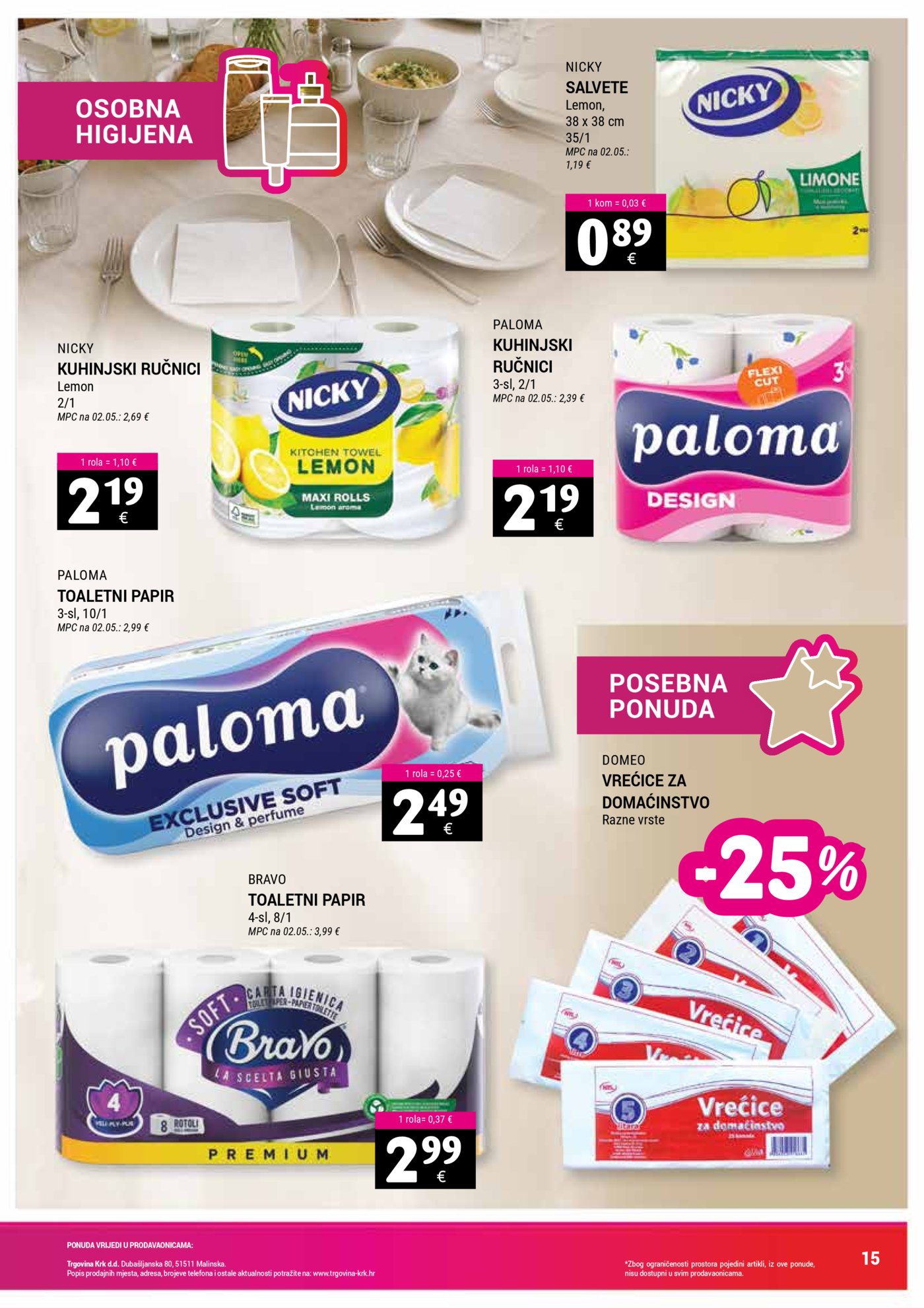 Trgovina Krk katalog Akcija 16.05. - 31.05.2026.