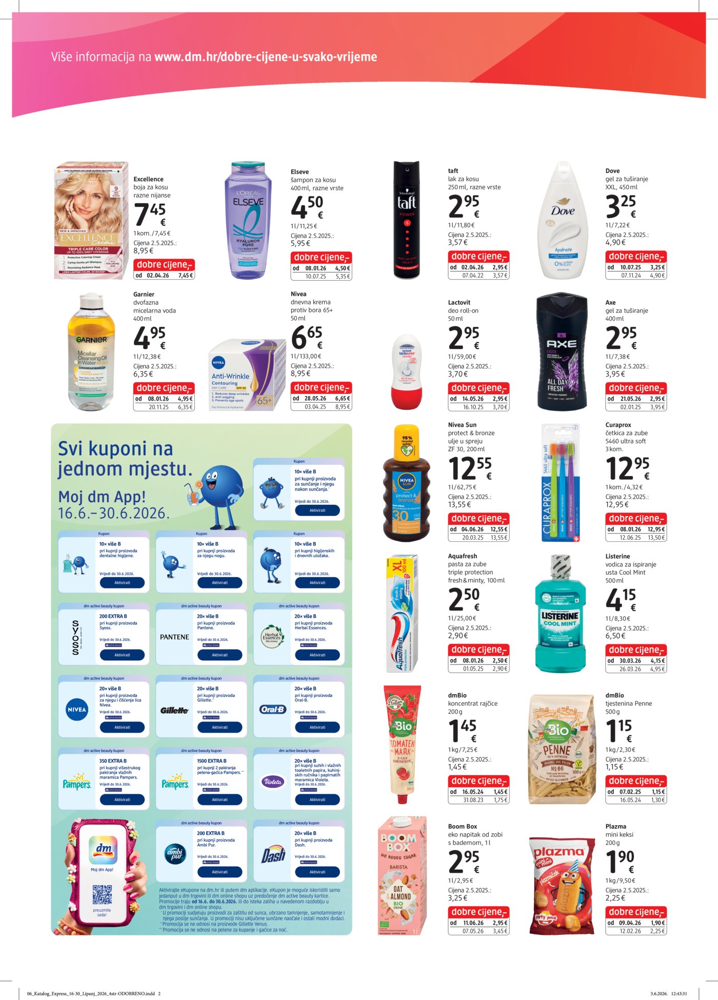 dm katalog Akcija 16.06. - 30.06.2026.