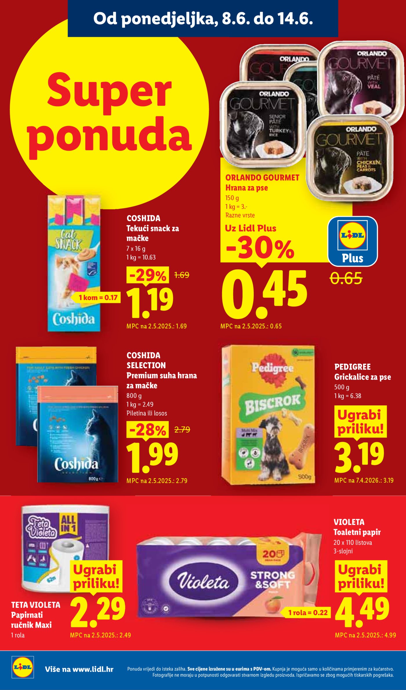 Lidl katalog Super ponuda od ponedjeljka 08.06.-14.06.2026.