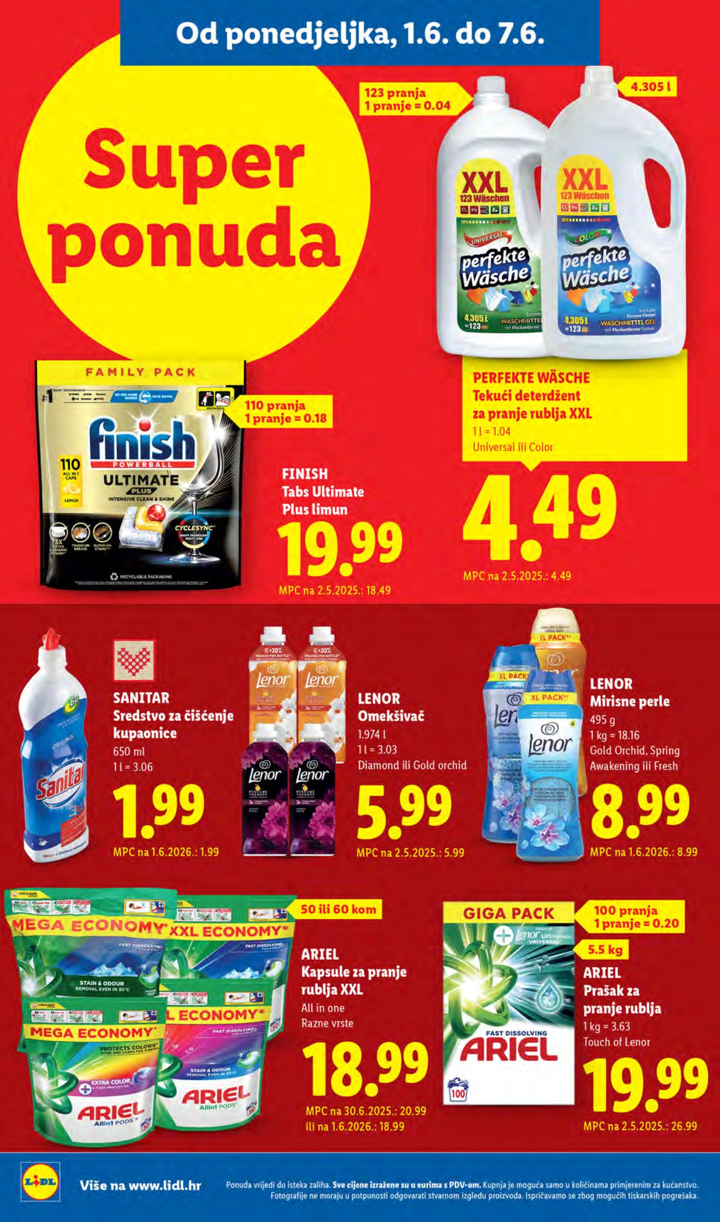 Lidl katalog Super ponuda od ponedjeljka 01.06. - 07.06.2026.