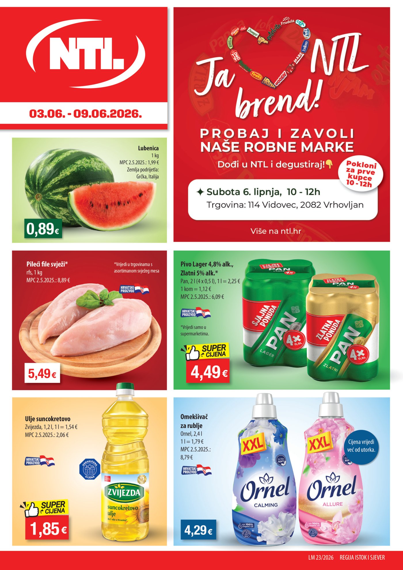 NTL katalog Akcija 03.06. - 09.06.2026. Istok, Sjever