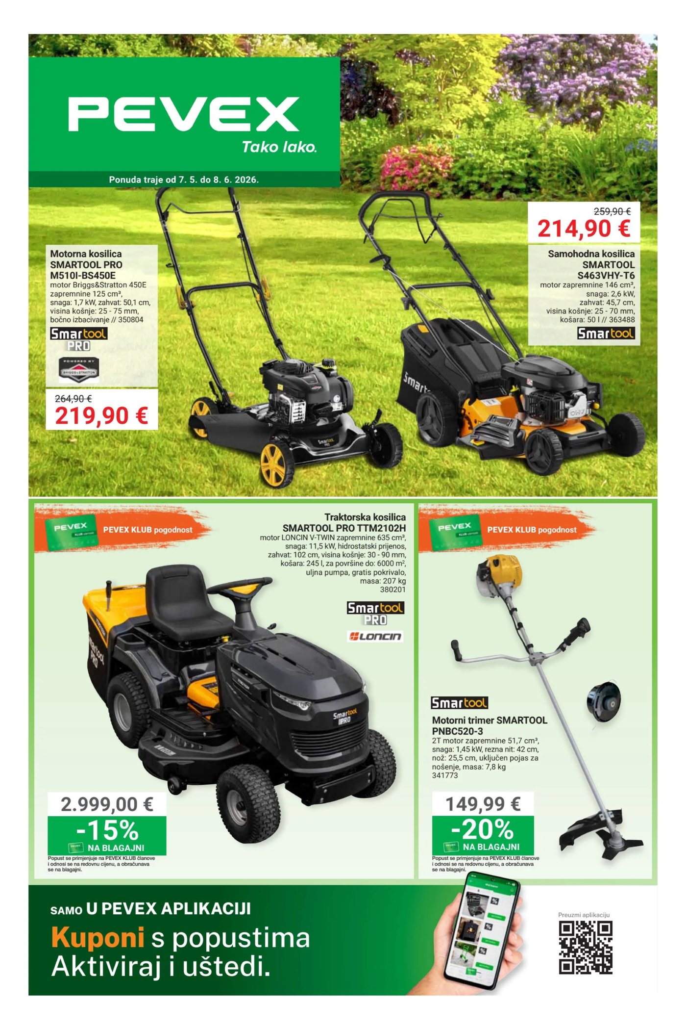 Pevex katalog Akcija 07.05. - 08.06.2026.