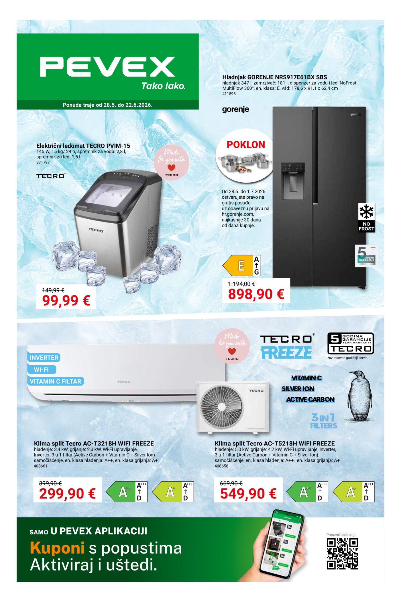 Pevex omot katalog Akcija 28.05.-22.06.2026.