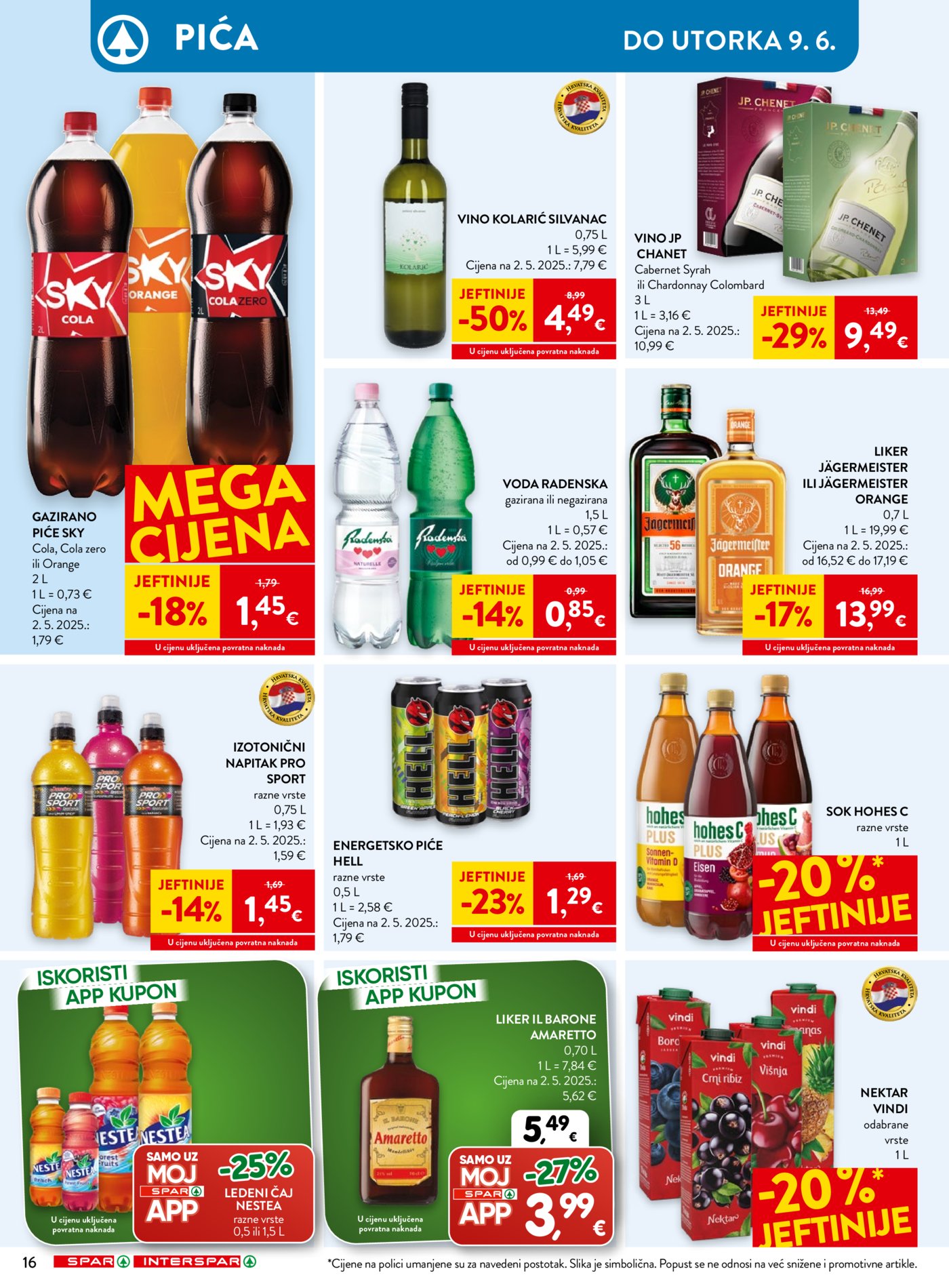 SPAR INTERSPAR katalog Akcija 03.06. - 09.06.2026.