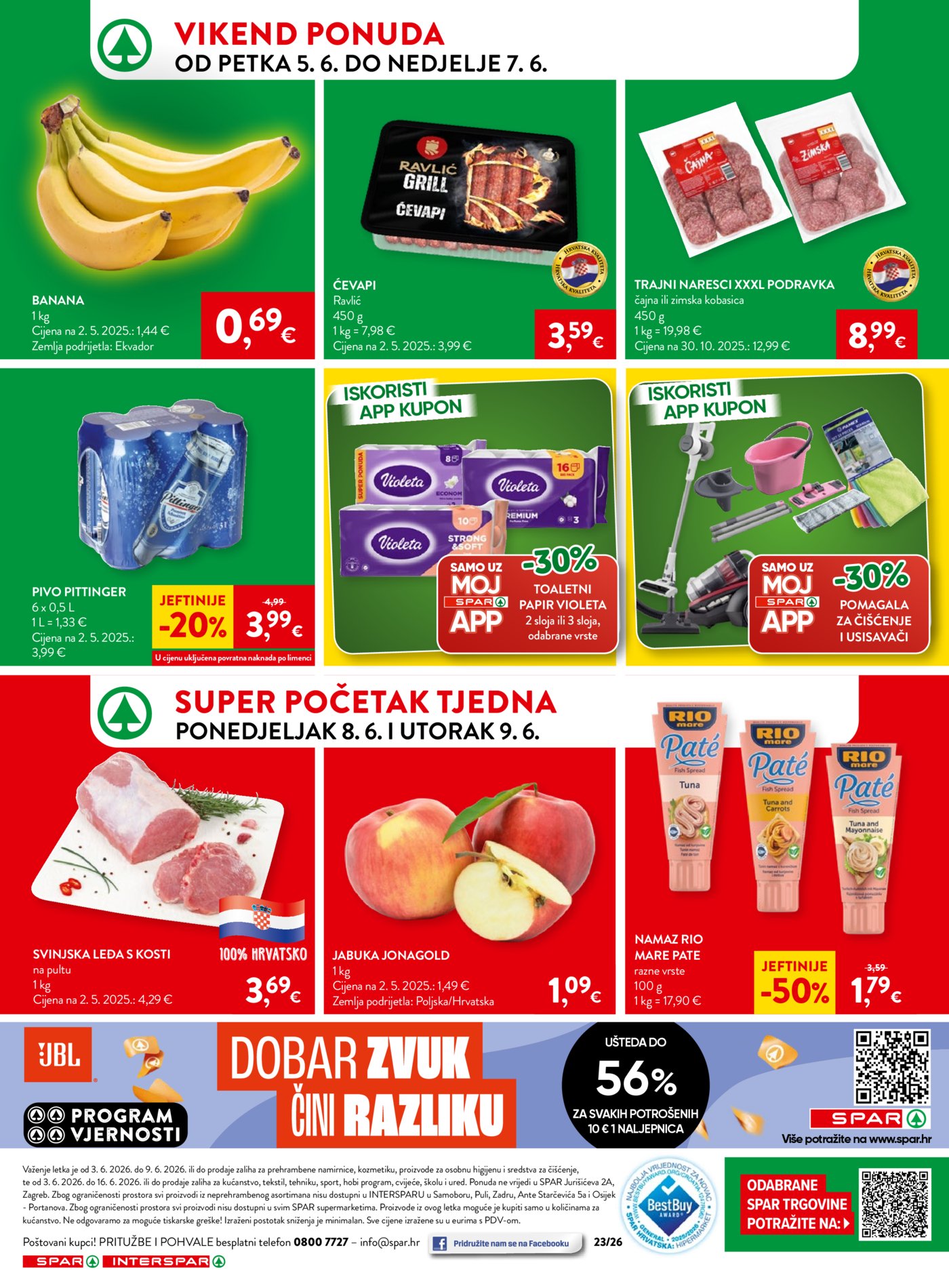 SPAR INTERSPAR katalog Akcija 03.06. - 09.06.2026.