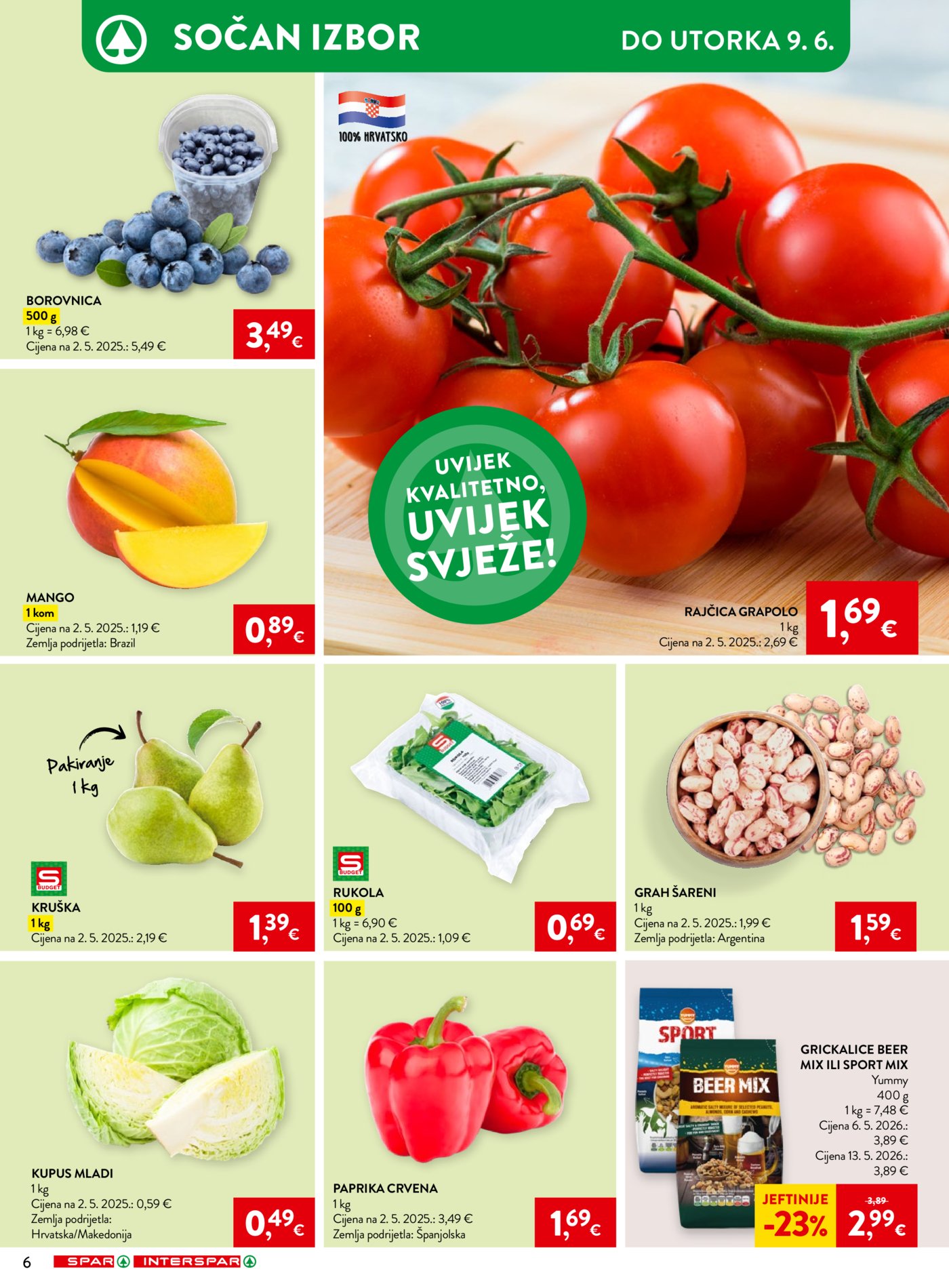 SPAR INTERSPAR katalog Akcija 03.06. - 09.06.2026.