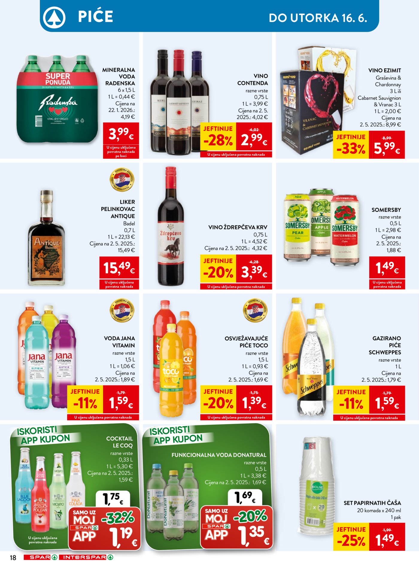 SPAR - INTERSPAR katalog Akcija 10.06. - 16.06.2026.