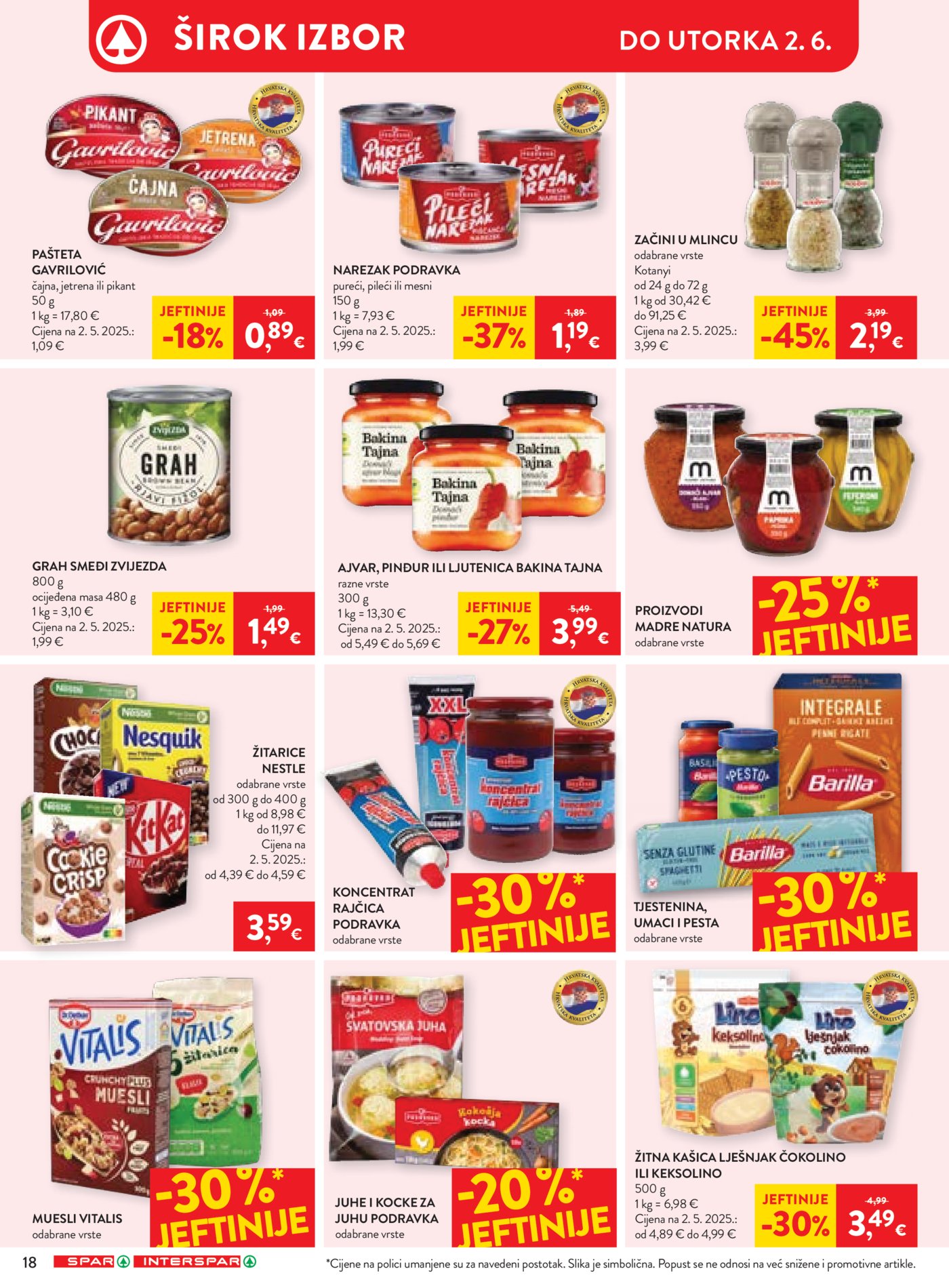 SPAR - INTERSPAR katalog Akcija 27.05. - 02.06.2026.
