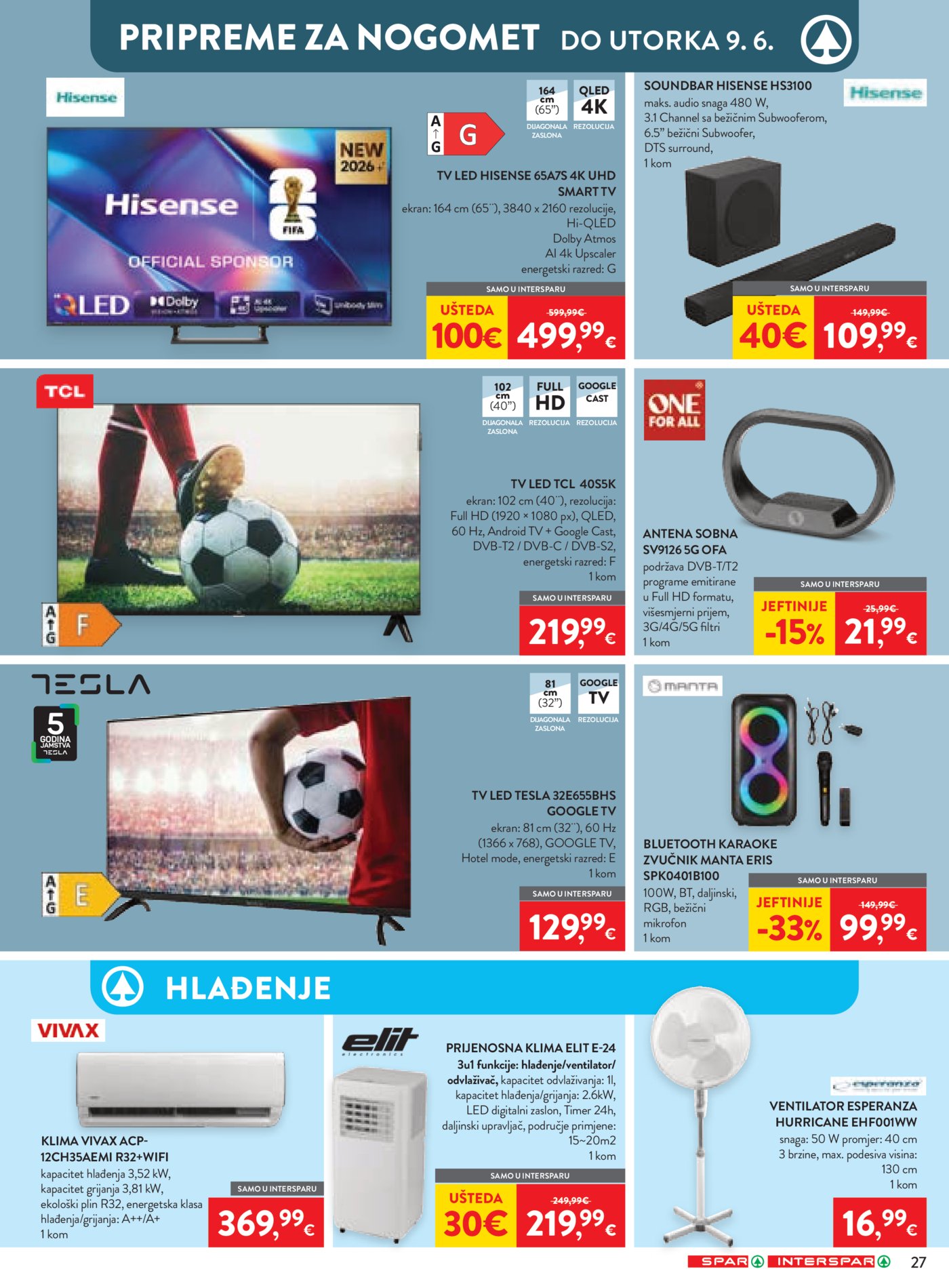 SPAR - INTERSPAR katalog Akcija 27.05. - 02.06.2026.