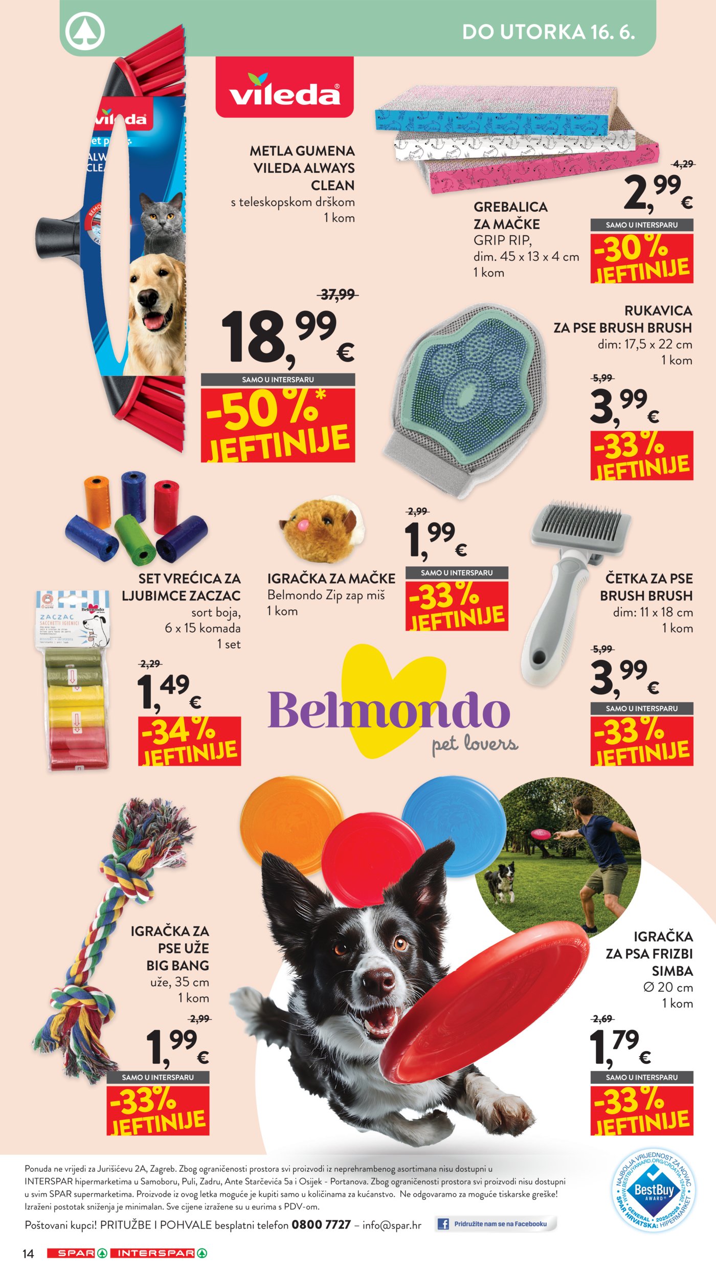 SPAR - INTERSPAR katalog Kućni Ljubimci 03.06.-16.06.2026.