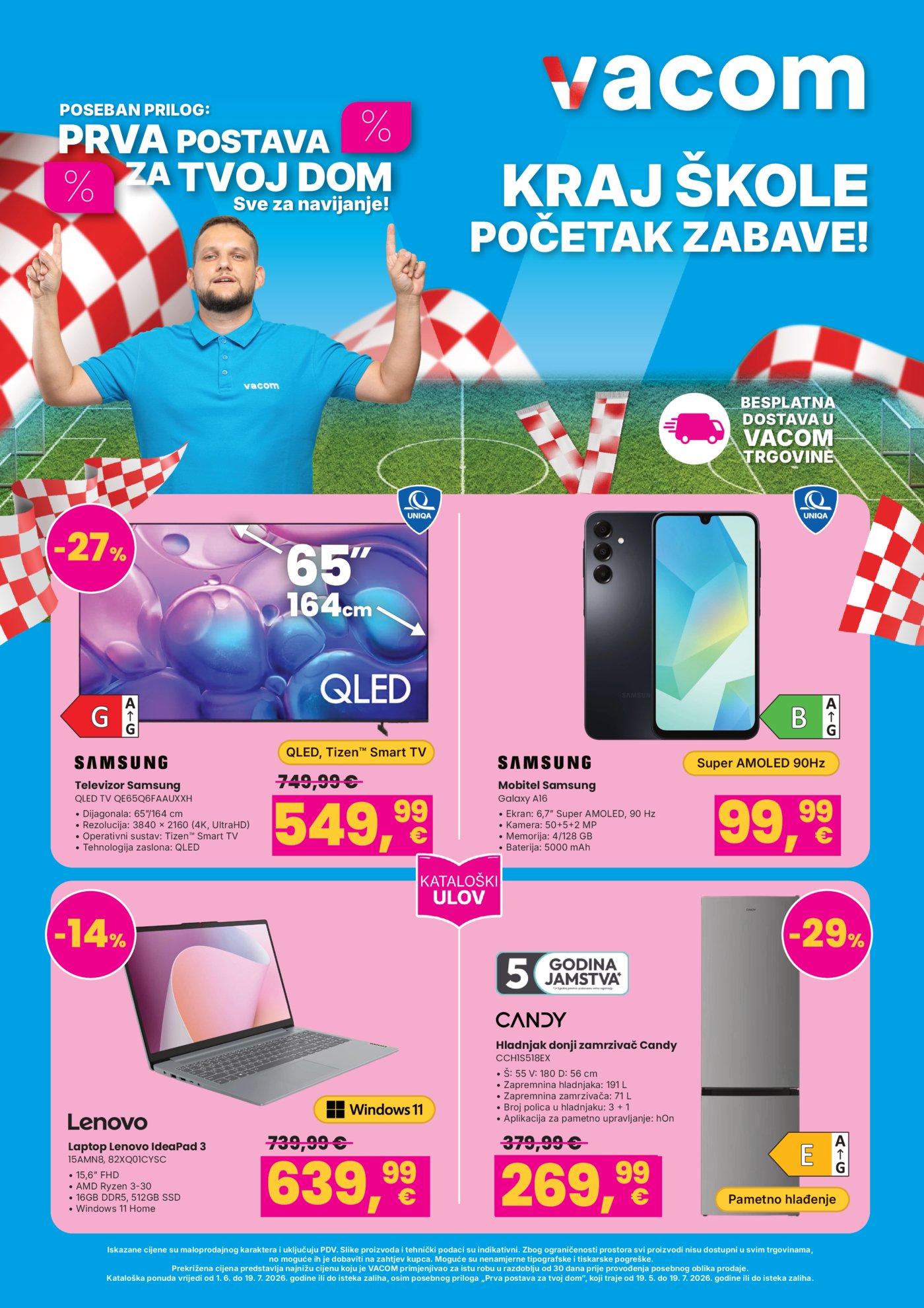 Vacom katalog Kraj škole početak zabave 01.06.-19.07.2026.