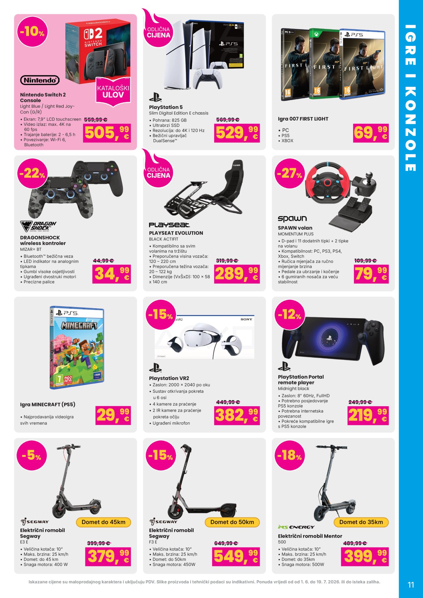 Vacom katalog Kraj škole početak zabave 01.06.-19.07.2026.