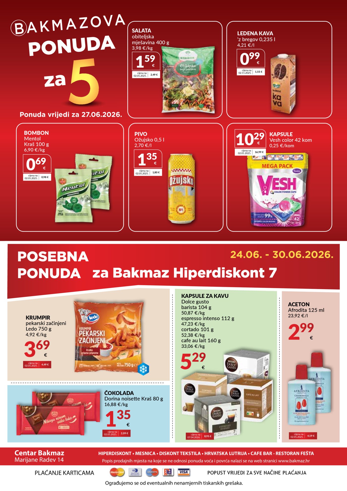Bakmaz katalog Akcija 24.06.-30.06.2026.