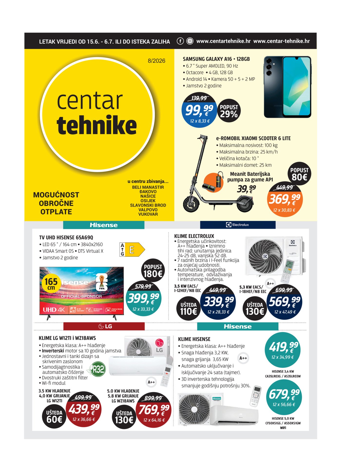Centar tehnike katalog Akcija 15.06. - 06.07.2026.